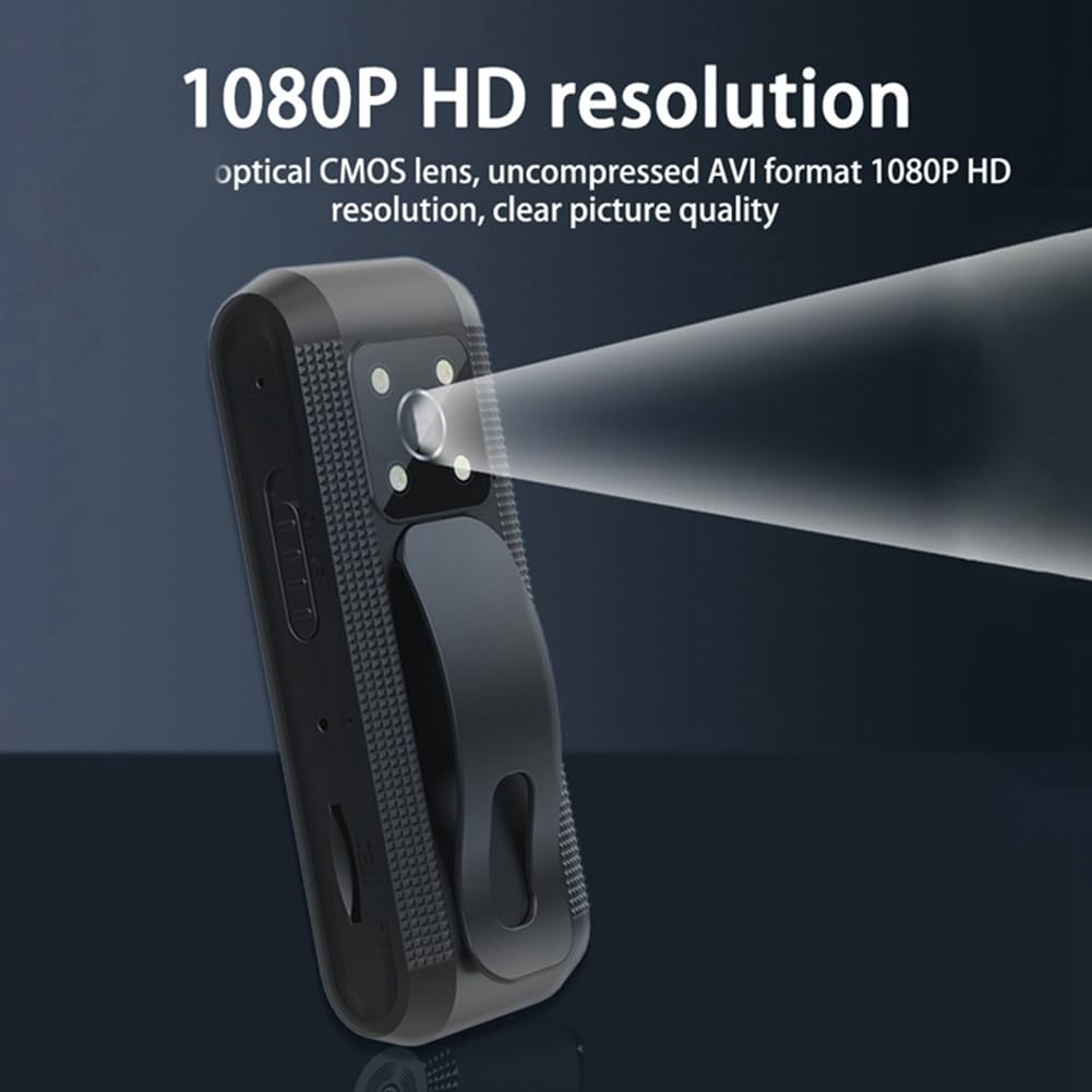 FLCIVSH HD 1080P Mini Spy Camera Pen - Night Vision, Motion Detection, Small Hidden Body Camera for Home Security, Office Surveillance & Secret Recording (DVR Camcorder) - Perfect for Covert Monitoring, Nanny Cams & Evidence Collection