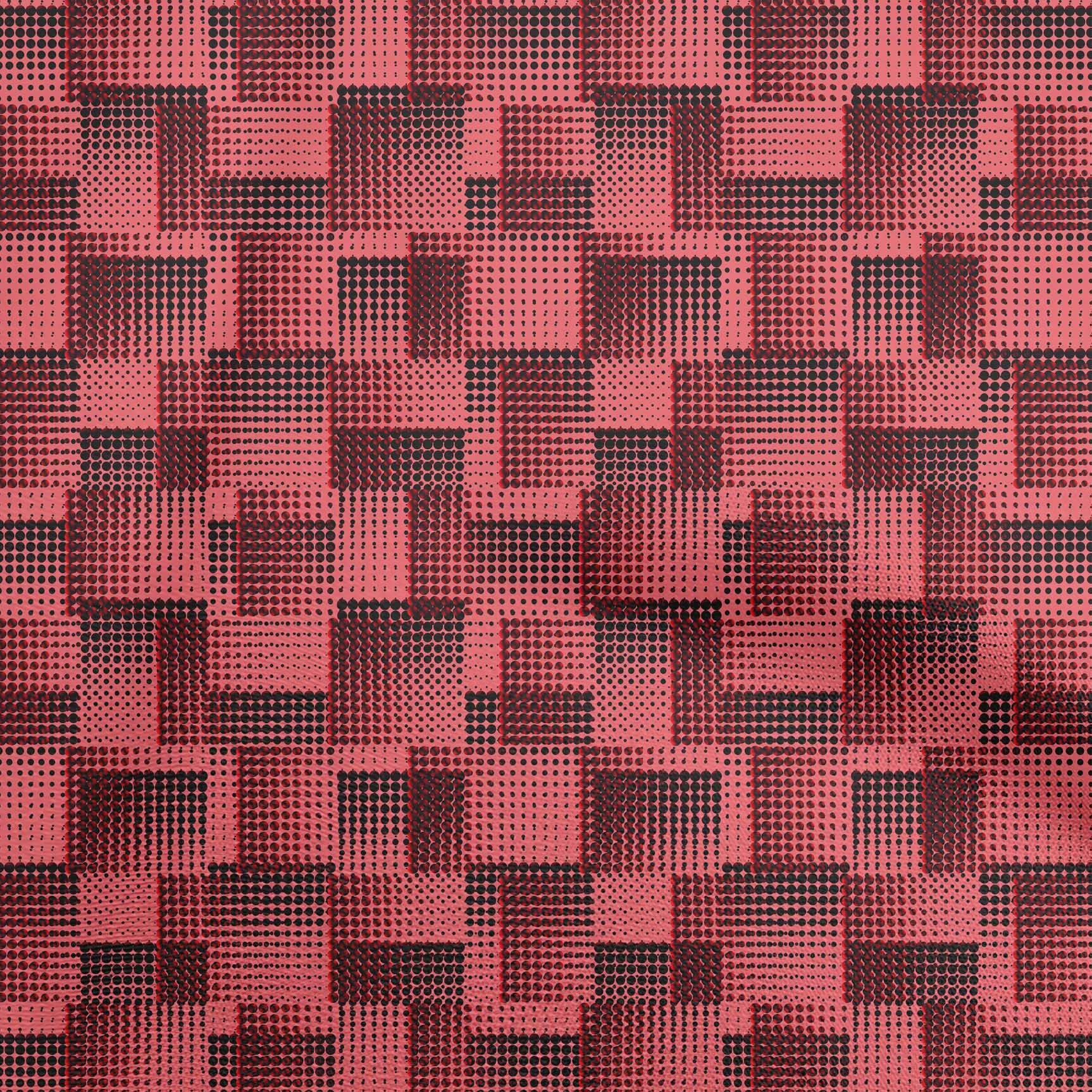 oneOone Rayon Pink Dot Printed Fabric by The Yard - 56 Inch Wide Sewing Material for DIY Clothing, Dresses & Home Decor Projects