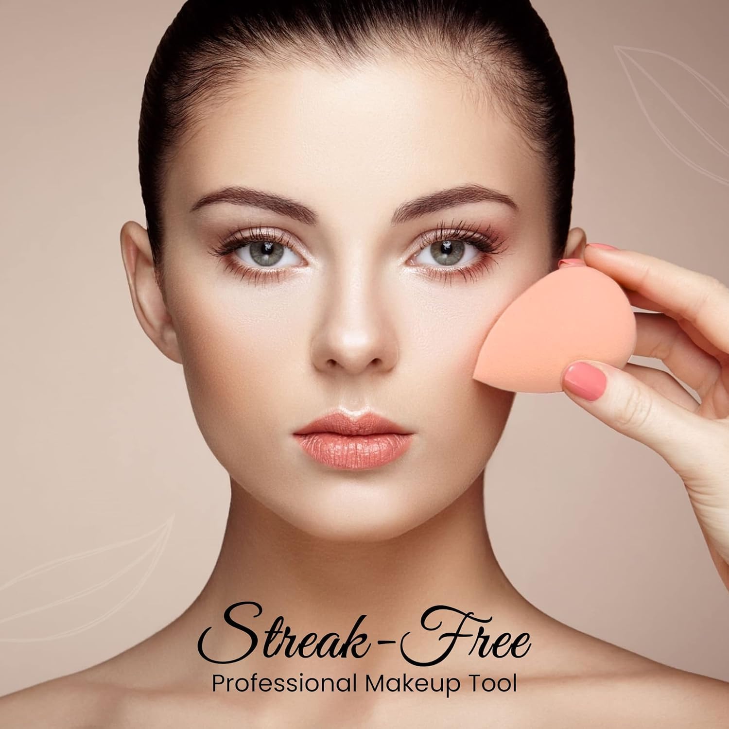 4Pcs Round Makeup Sponges Set - Premium Beauty Blender & Face Primer Sponge with Oval Brush - Perfect for Liquid Foundation, Compact Powder & Cream Blending - Ideal for Professional Makeup Artists & Home Use