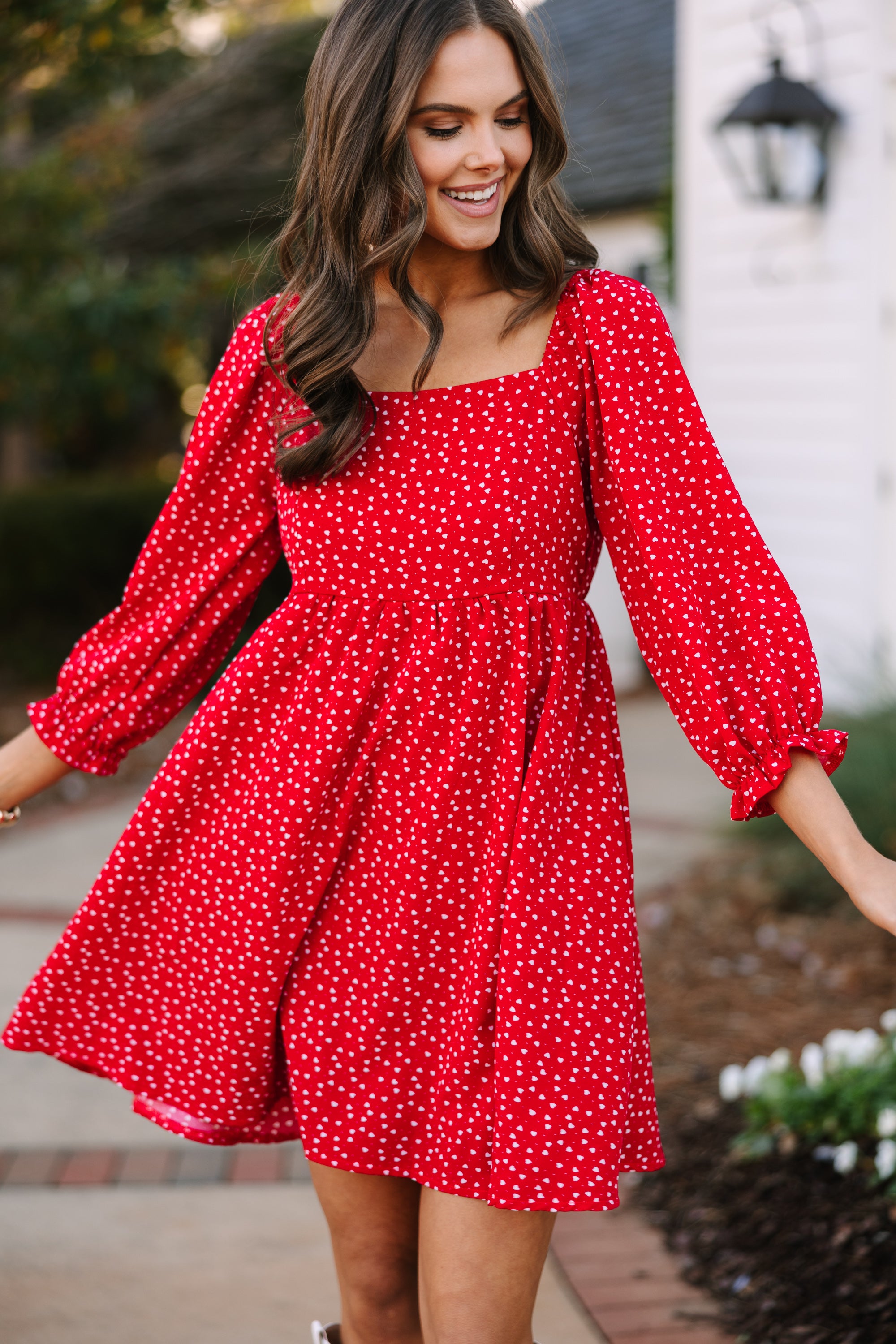 Found Love Red Heart Print Dress - Romantic Valentine's Day Outfit for Date Night & Special Occasions
