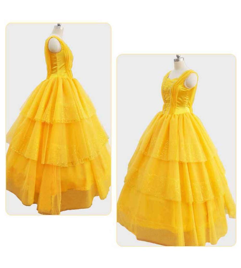 Elegant Mordarli Belle Princess Costume Dress for Women | Cosplay & Halloween Ball Gown | Perfect for Disney Themed Parties, Cosplay Events & Halloween Celebrations