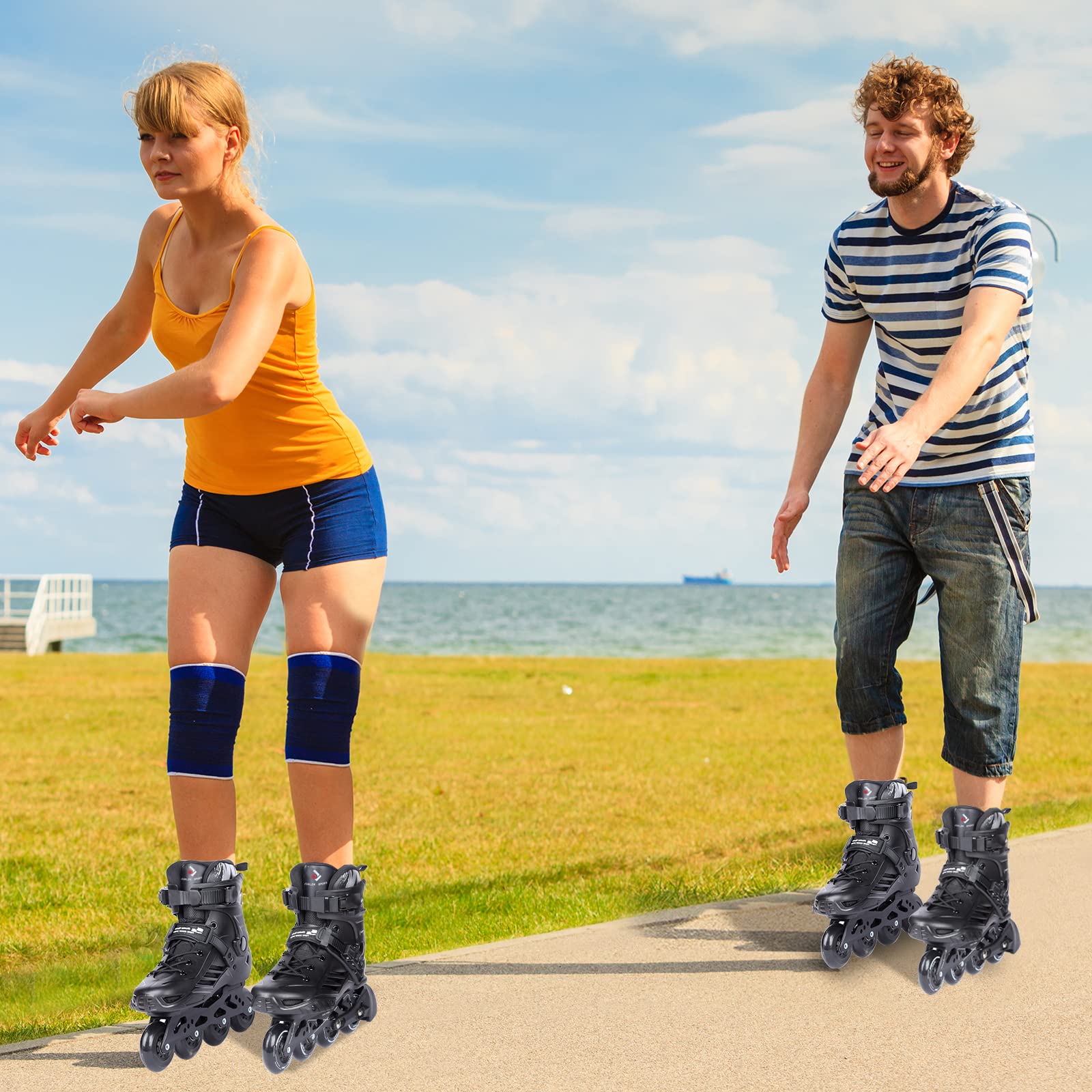 Best Inline Skates for Adults - High Performance Rollerblades with Washable Lining for Men & Women - Perfect for Beginners, Outdoor Fitness & Urban Commuting
