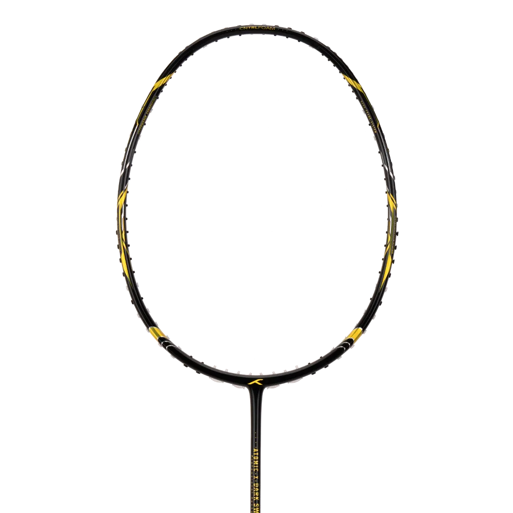 HNDRD Atomix X Dark Sword Badminton Racket - Professional Carbon Fiber Badminton Racket for Advanced Players - Perfect for Tournaments, Training & Outdoor Play