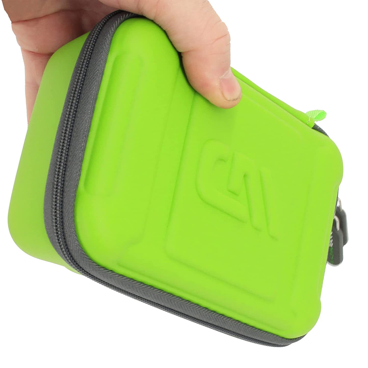 CASEMATIX Green Clipper Blade Holder for 12 Blades - Protective Storage Case with Barber Blade Foam Insert & Hard Shell | Professional Hair Clipper Organizer for Salon, Barbershop & Home Use