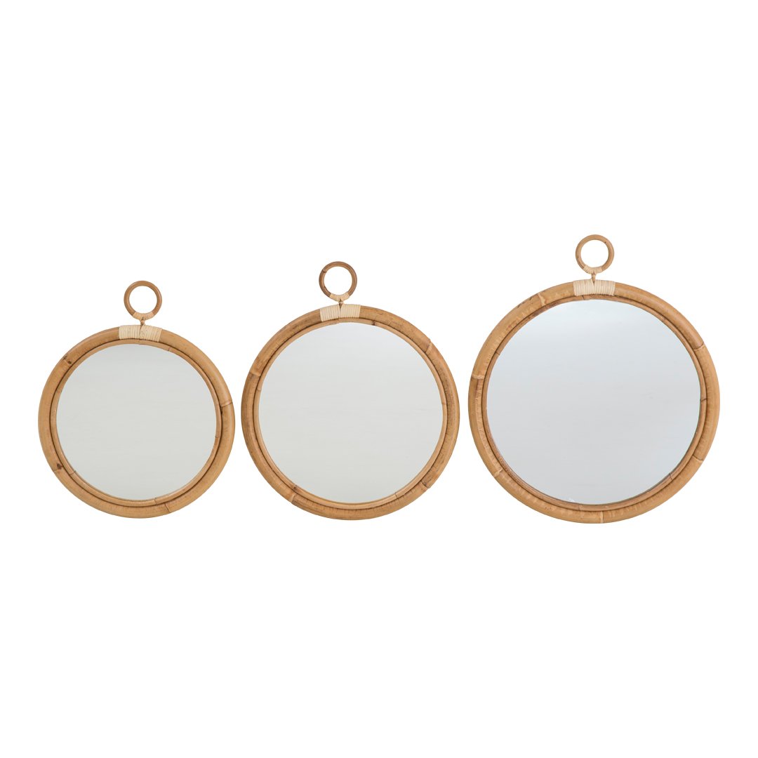Sika Design Ella Mirror - Modern Round Wall Mirror for Home Decor, Living Room, Bedroom & Bathroom - Stylish Scandinavian Design for Elegant Interior Spaces
