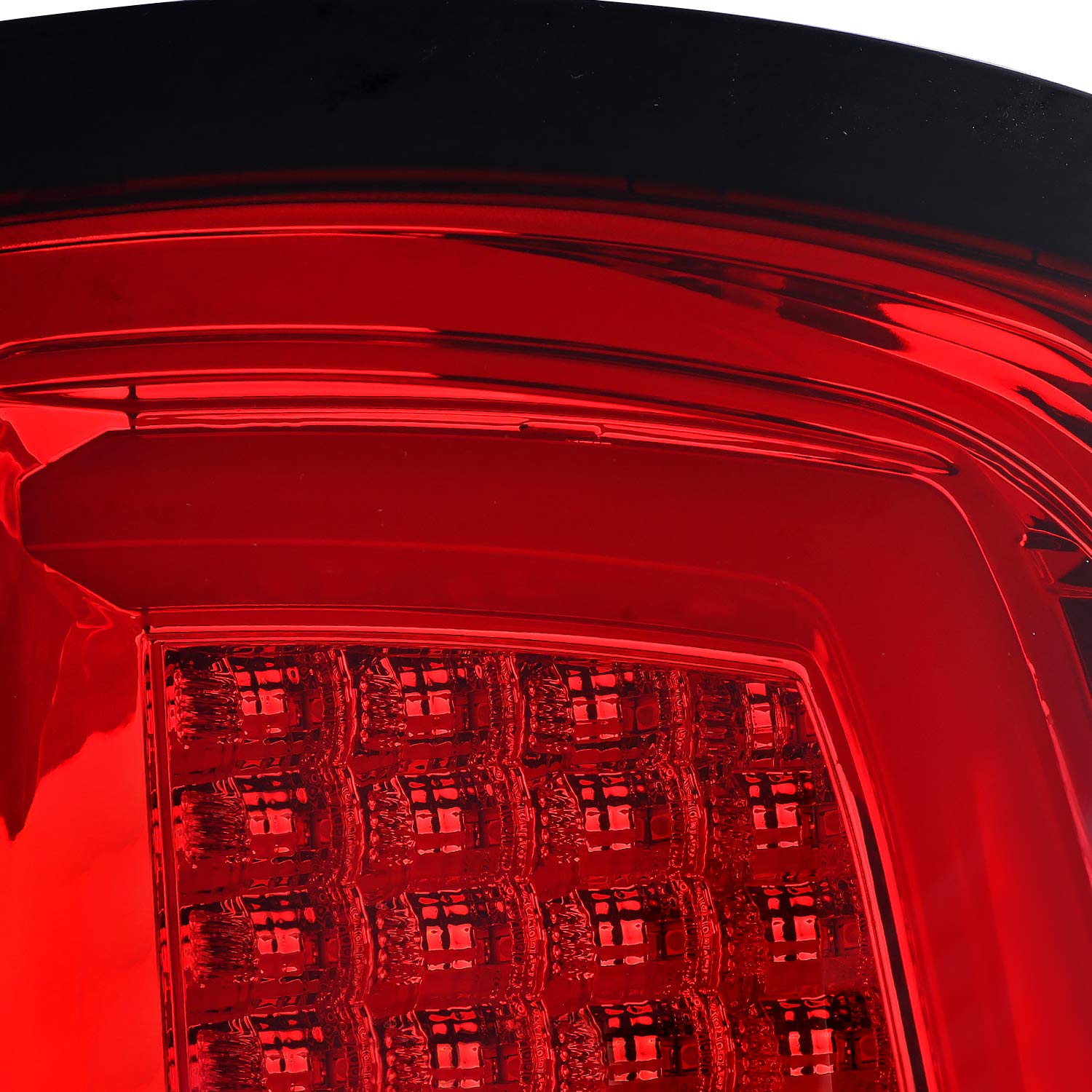 Spec-D Tuning Red LED Tail Lights with LED Light Bar for 2009-2018 Dodge Ram 1500 & 2010-2018 Ram 2500/3500 - Left & Right Pair Assembly - Enhanced Night Visibility & Style Upgrade for Pickup Trucks