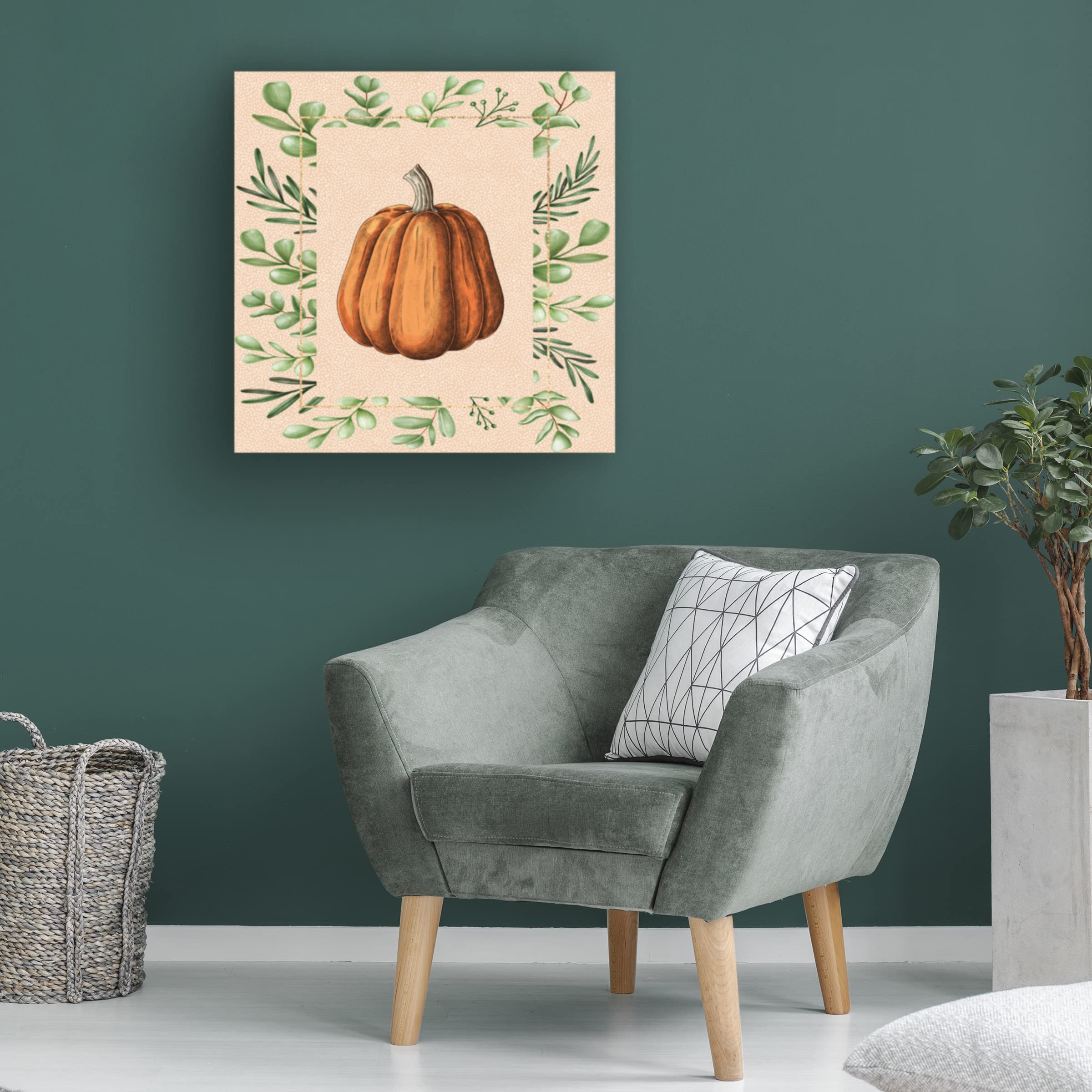 Trademark Fine Art 'Harvest' Canvas Wall Art Print by The Font Diva - Perfect for Farmhouse, Rustic & Country Home Decor