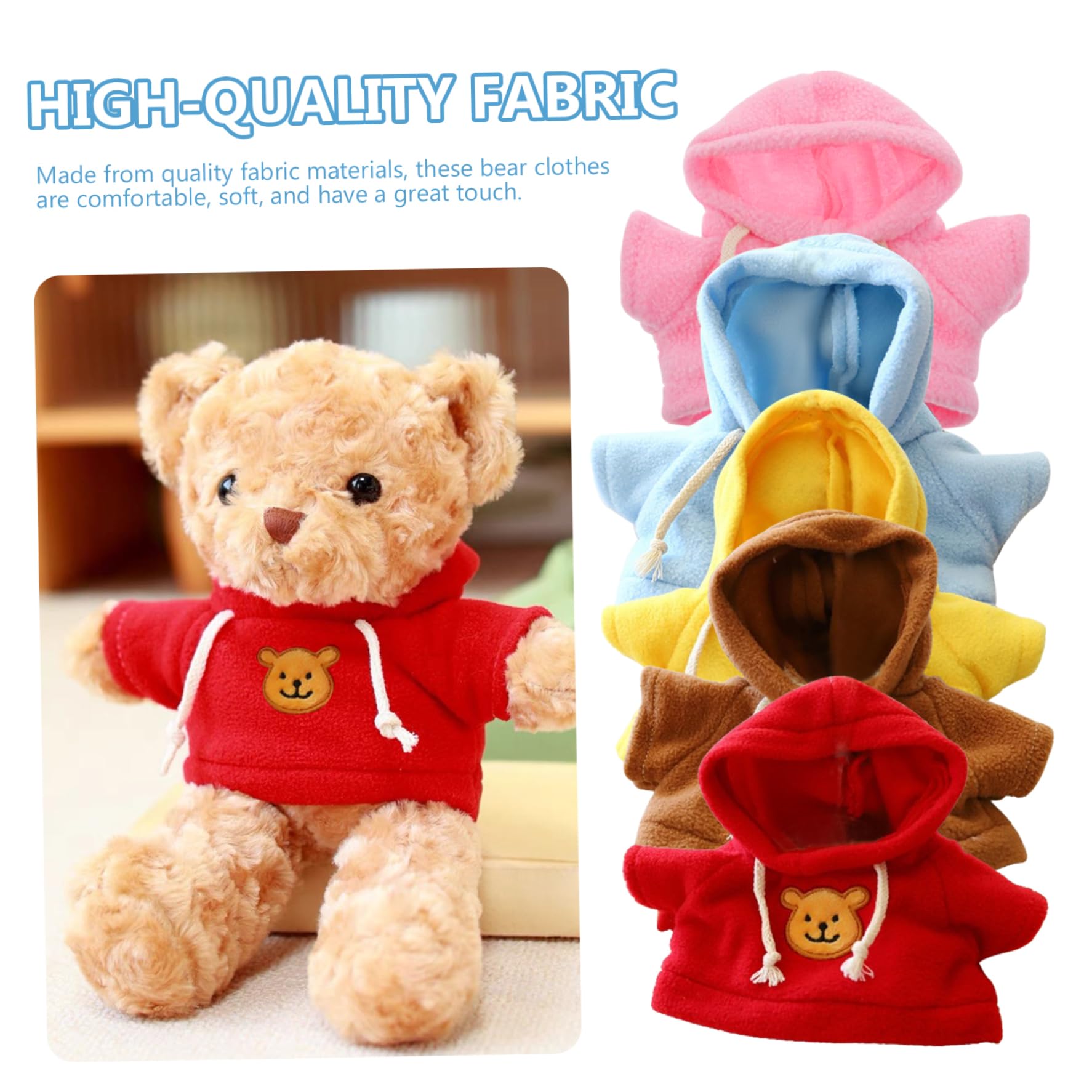 Cute Bear Hoodie Clothes for 6-8