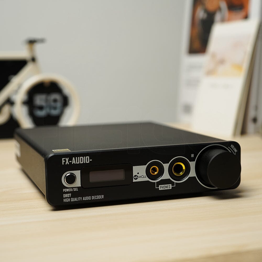 FX AUDIO DR07 Dual AK4493 DAC Hi-Fi Headphone Amplifier with USB/Coaxial/Optical Inputs - Perfect for Audiophiles, Studio Monitoring & Home Audio Systems