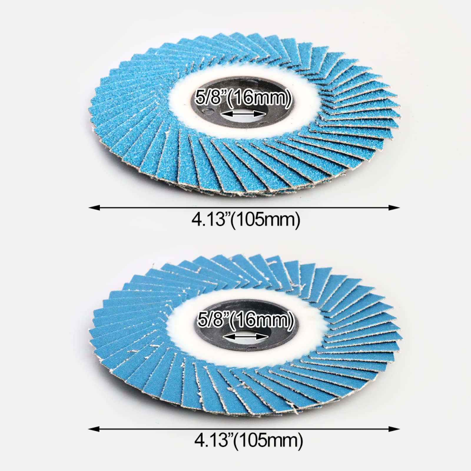 2-Pack 4 Inch Flap Disc Grinding Wheels - 5/8