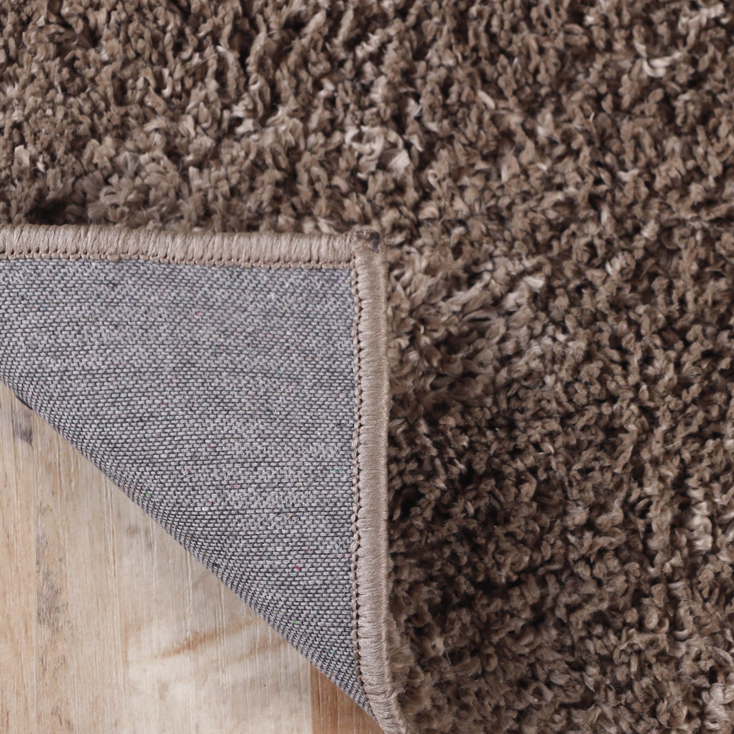 Berlin Solid Indoor Plush Shag Runner Rug - Soft Area Rug for Living Room, Bedroom, Nursery - Non-Slip Comfortable Floor Mat for Home Decor