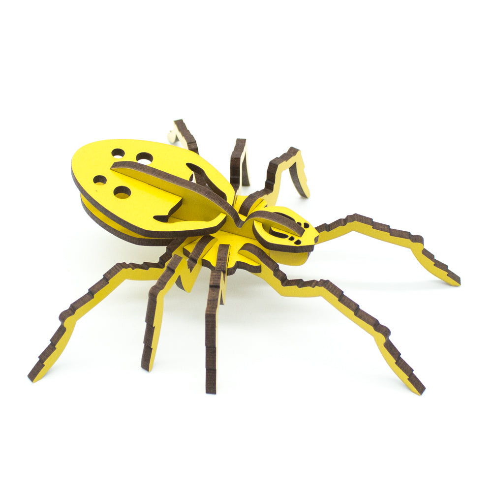 3D Wooden Puzzle Kit - Nananana Makakiʻi Happy Face Spider - DIY Woodcraft Model for Adults & Teens - Perfect for Home Decor, Gifts & Stress Relief
