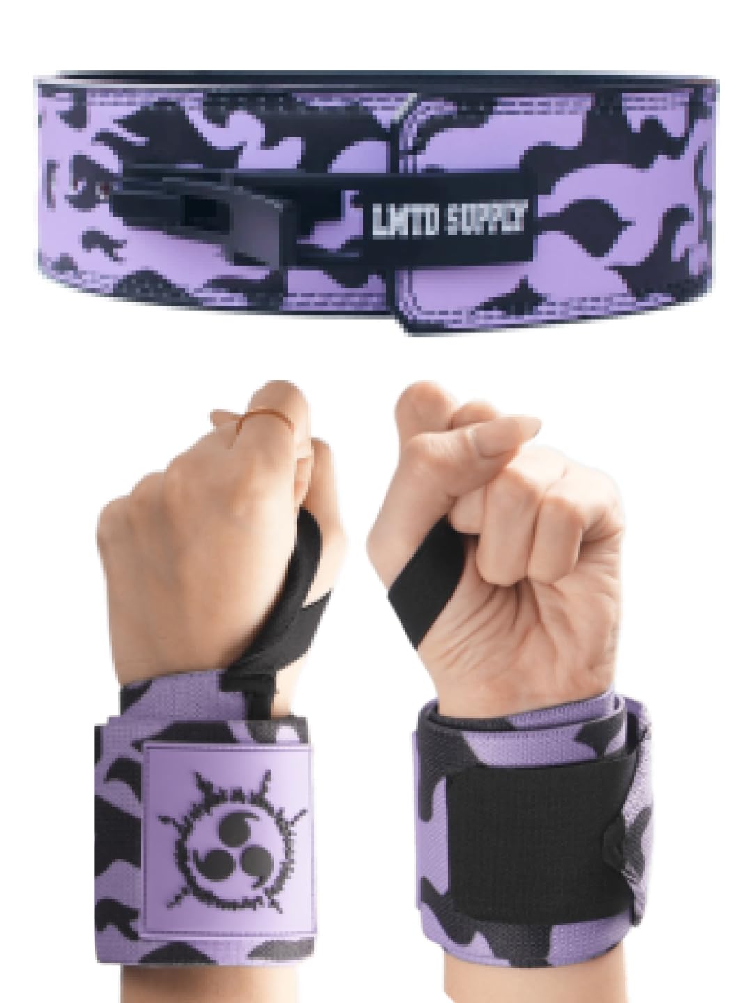 2-Pack Heavy Duty 10mm Anime Lever Weight Lifting Belt & 24