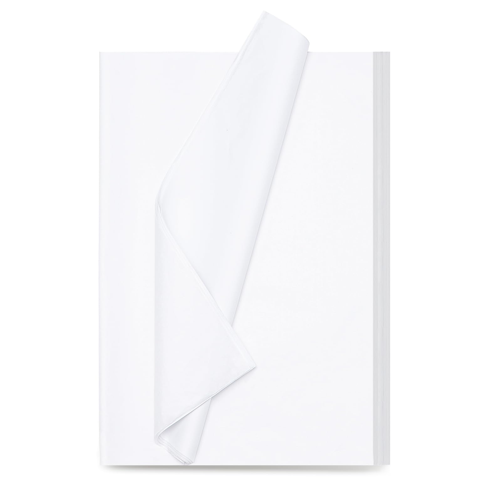 Premium White Tissue Paper for Gift Wrapping - 75 Sheets 14x20 Inches Bulk Pack | Perfect for Holiday, Birthday, Christmas Gifts, Party Decor & DIY Crafts | Ideal for Gift Bags, Packaging, and Creative Projects