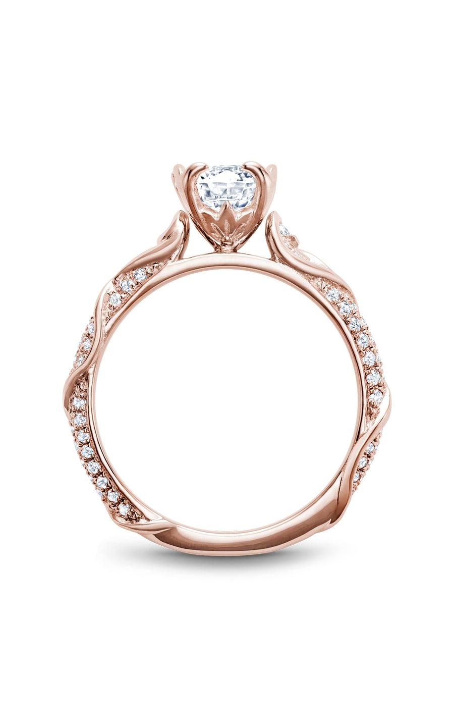 Noam Carver B331 01RA Bridal Engagement Ring - Elegant Solitaire Diamond Ring for Women, Perfect for Proposals, Anniversaries & Weddings