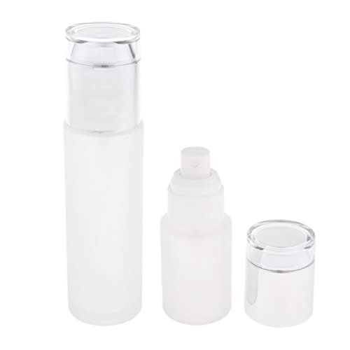 2 Pack Refillable Glass Spray Bottles for Cosmetics - 30ml & 80ml Silver Mist Bottles | Perfect for Essential Oils, Facial Toners, Hair Serums & DIY Beauty Products