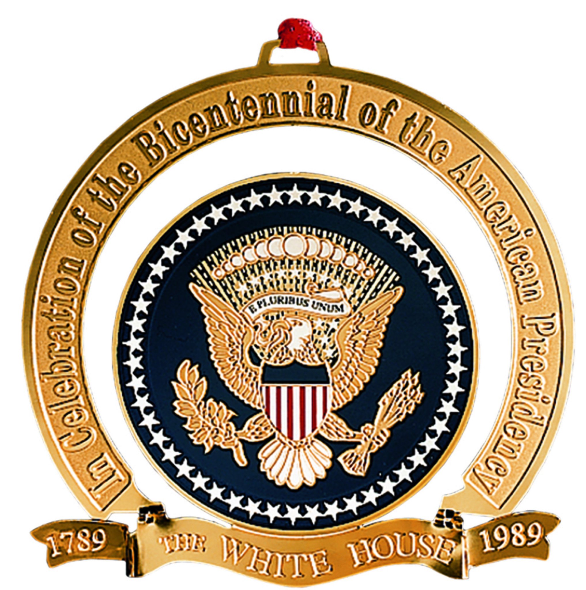 1989 White House Christmas Ornament - Commemorative Bicentennial of the Presidency Collectible - Perfect for Holiday Decorations, Gift Giving & Presidential Memorabilia Collections
