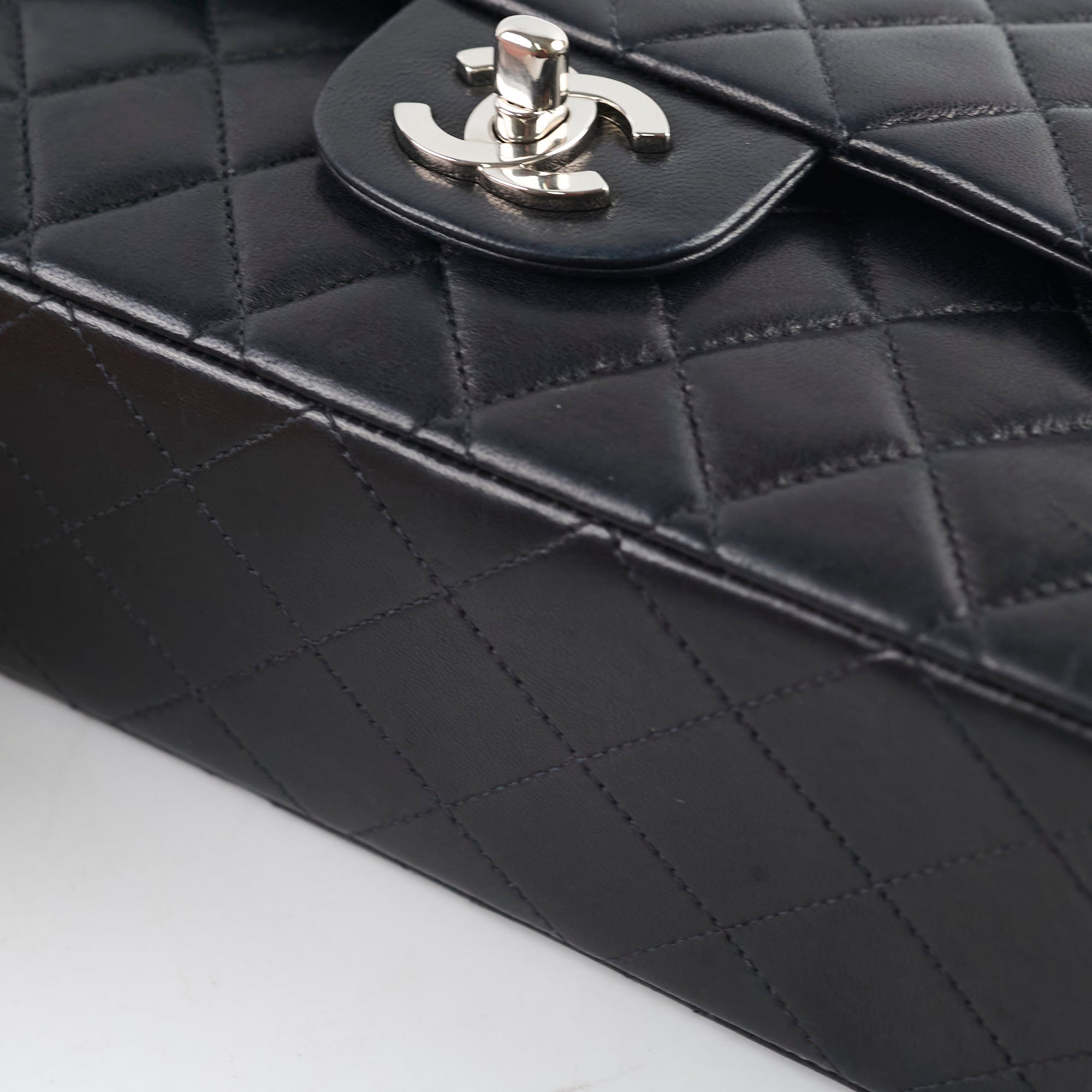 Chanel Medium/Large Double Classic Flap Bag in Black | Timeless Luxury Handbag for Women | Perfect for Work, Evening Events & Special Occasions