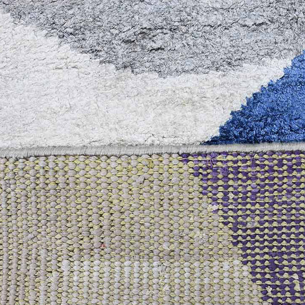 Hand Knotted Sheer Area Rug - Soft & Lightweight Boho Chic Carpet for Living Room, Bedroom, Nursery | Home Decor, Bohemian Style Floor Mat