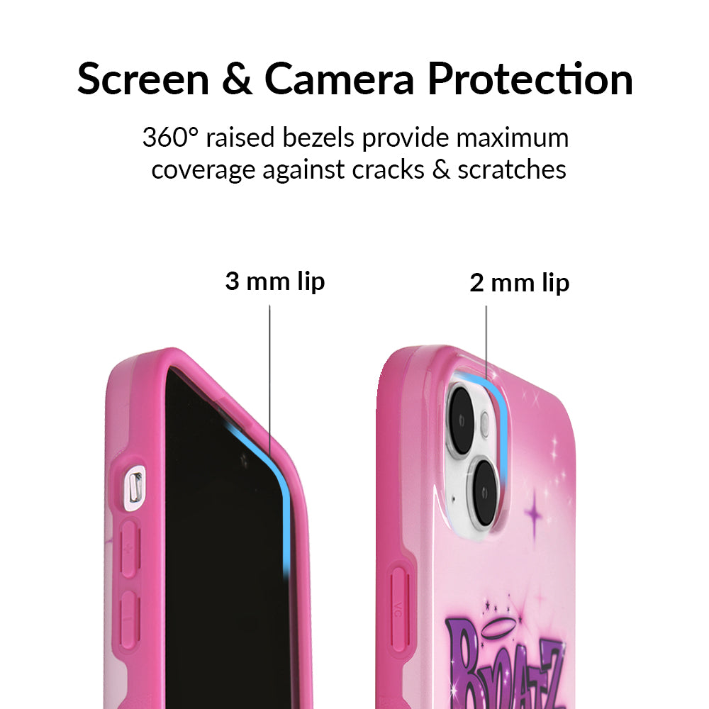 Bratz Airbrush Angelz iPhone Case - Trendy Protective Cover for iPhone 13/14/15 - Perfect for Fans, Fashion Lovers & Everyday Use