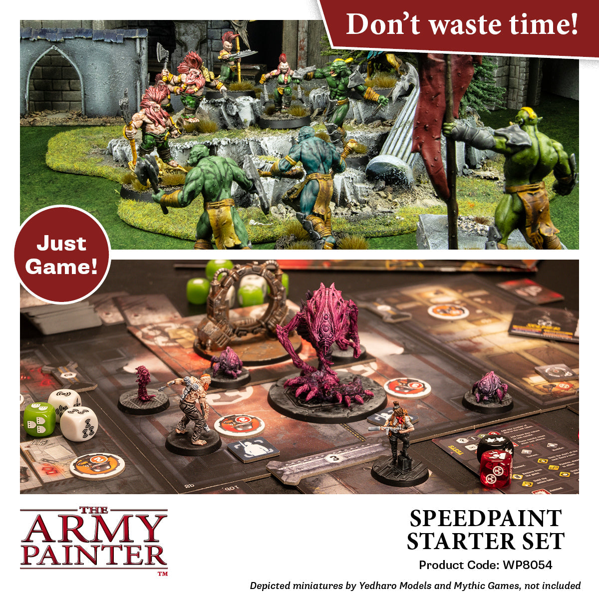 Speedpaint Starter Set - 12 Premium Acrylic Paints for Miniatures & Models - Fast Drying, High Pigment - Perfect for Warhammer, D&D, and Tabletop Gaming