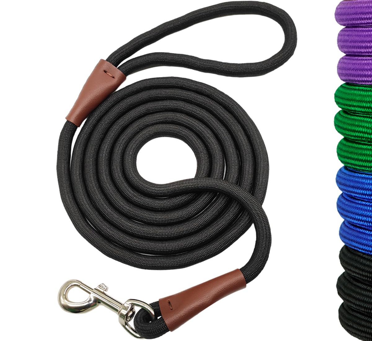 6 FT/8 FT/10 FT Heavy Duty Nylon Dog Leash - 1/2