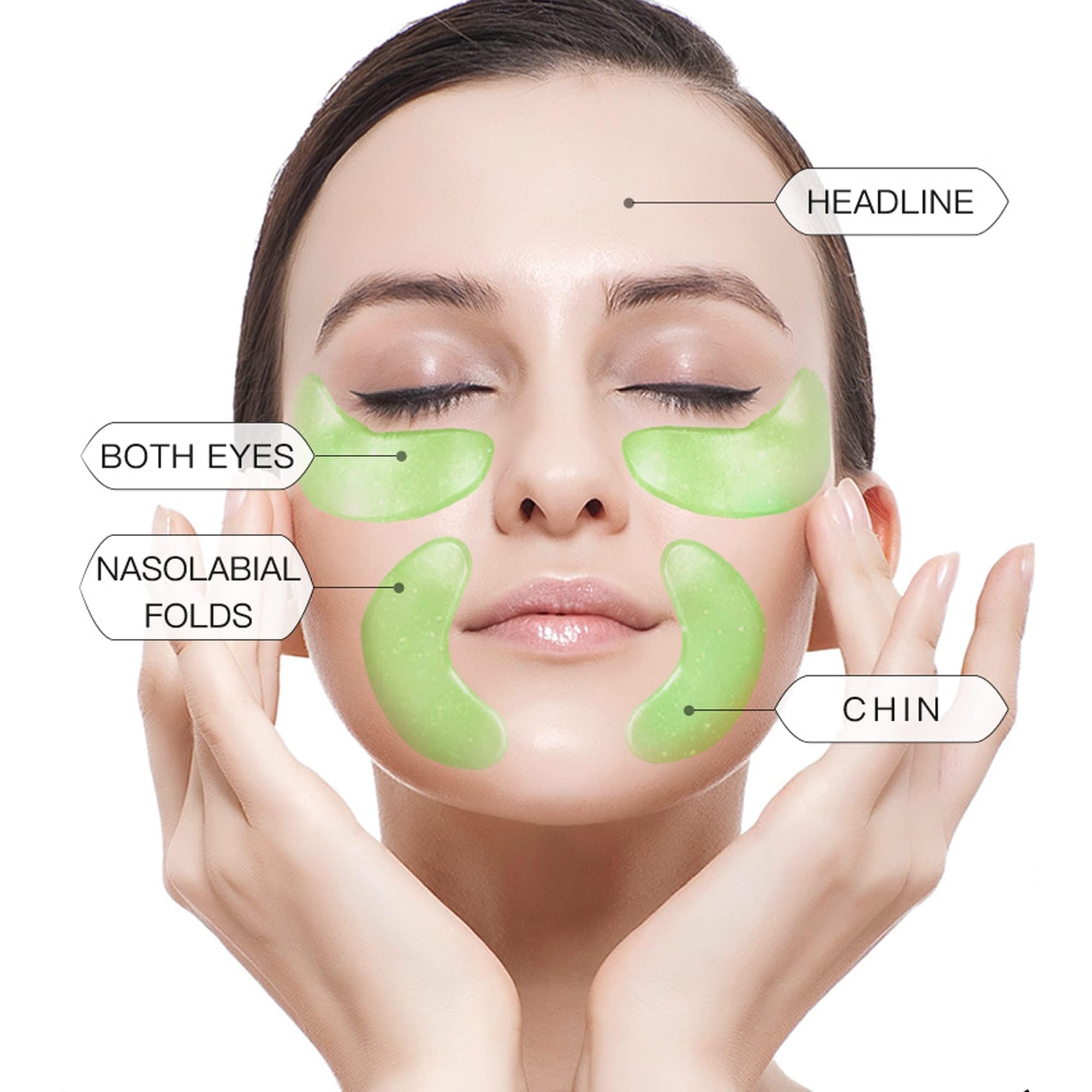 Hyaluronic Acid Eye Mask for Puffy Eyes & Dark Circles - Anti-Aging Skincare Treatment for Women - Perfect for Nighttime Use & Travel