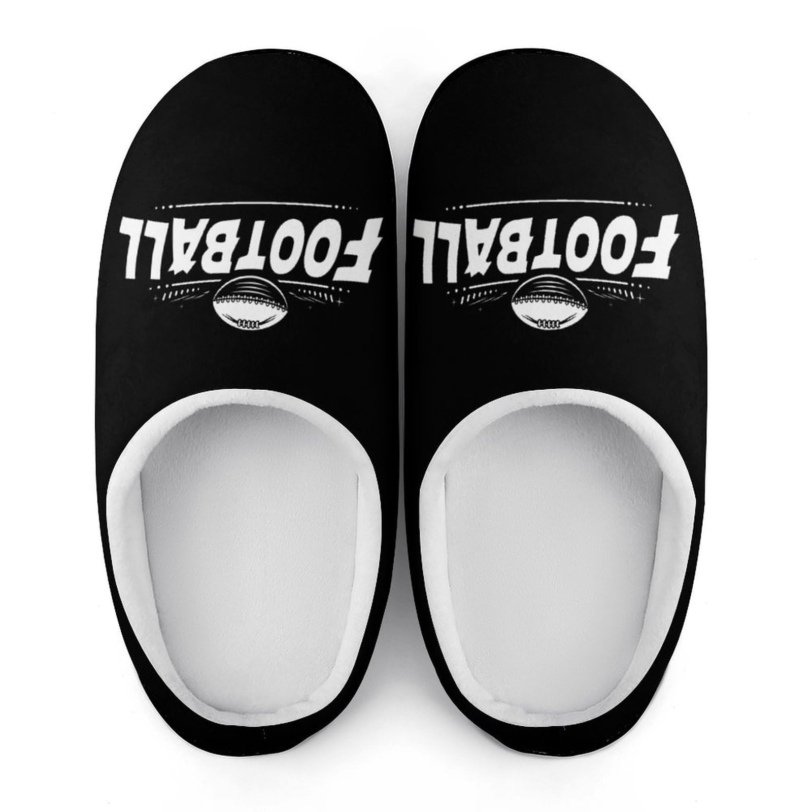 **Best Football Player Gifts for Men - Memory Foam Cotton Slippers with Anti-Skid Sole - Cozy House Shoes for Athletes & Fans**    *(Perfect for lounging at home, post-game relaxation, or gifting to football lovers!)*