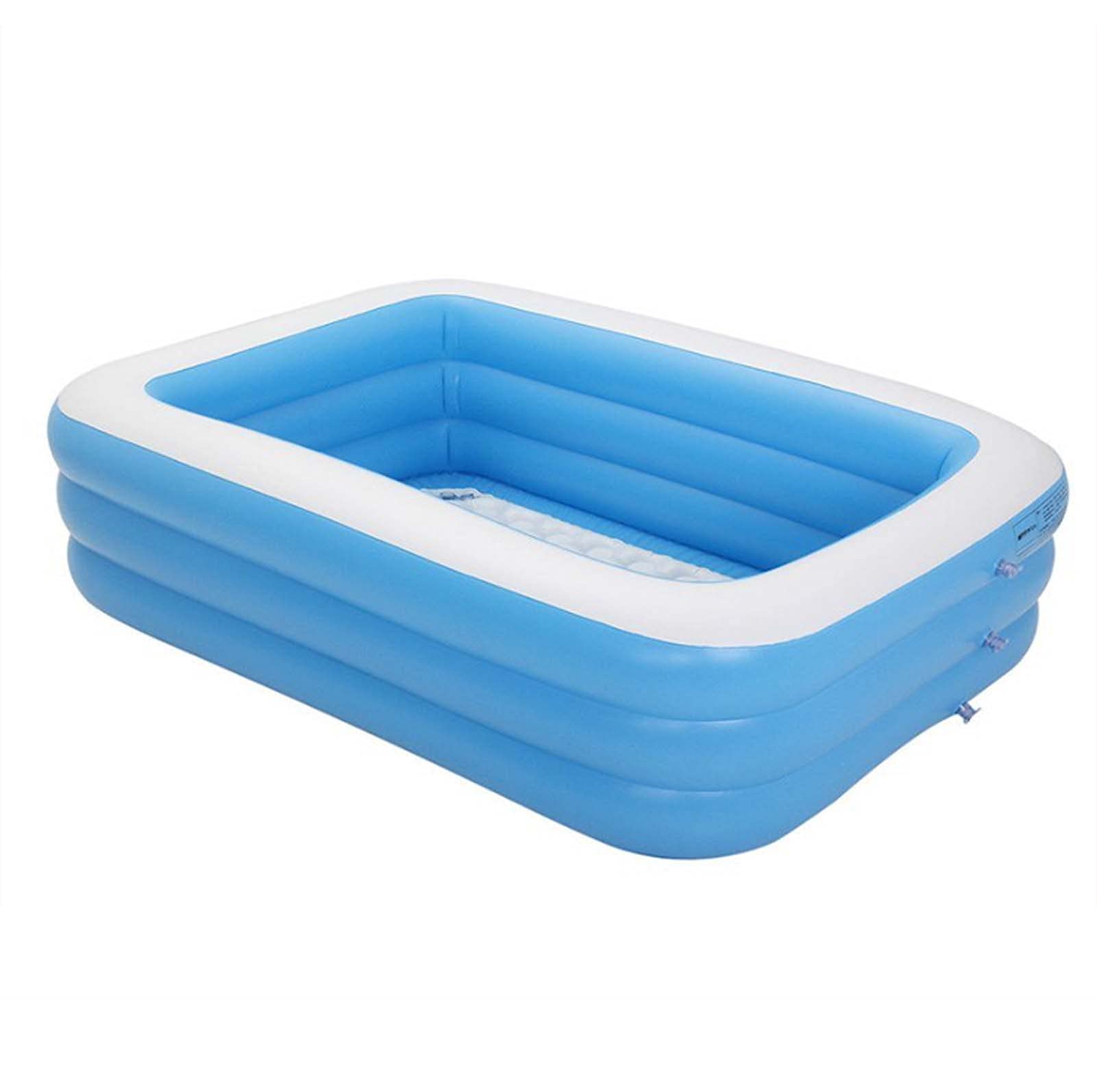 **Inflatable Family Swimming Pool 51x35x20 Inch - Above Ground Kiddie Pool for Kids & Adults, Blow Up Outdoor Pool for Backyard, Garden, Summer Water Play - Perfect for Parties, Relaxation & Family Fun**