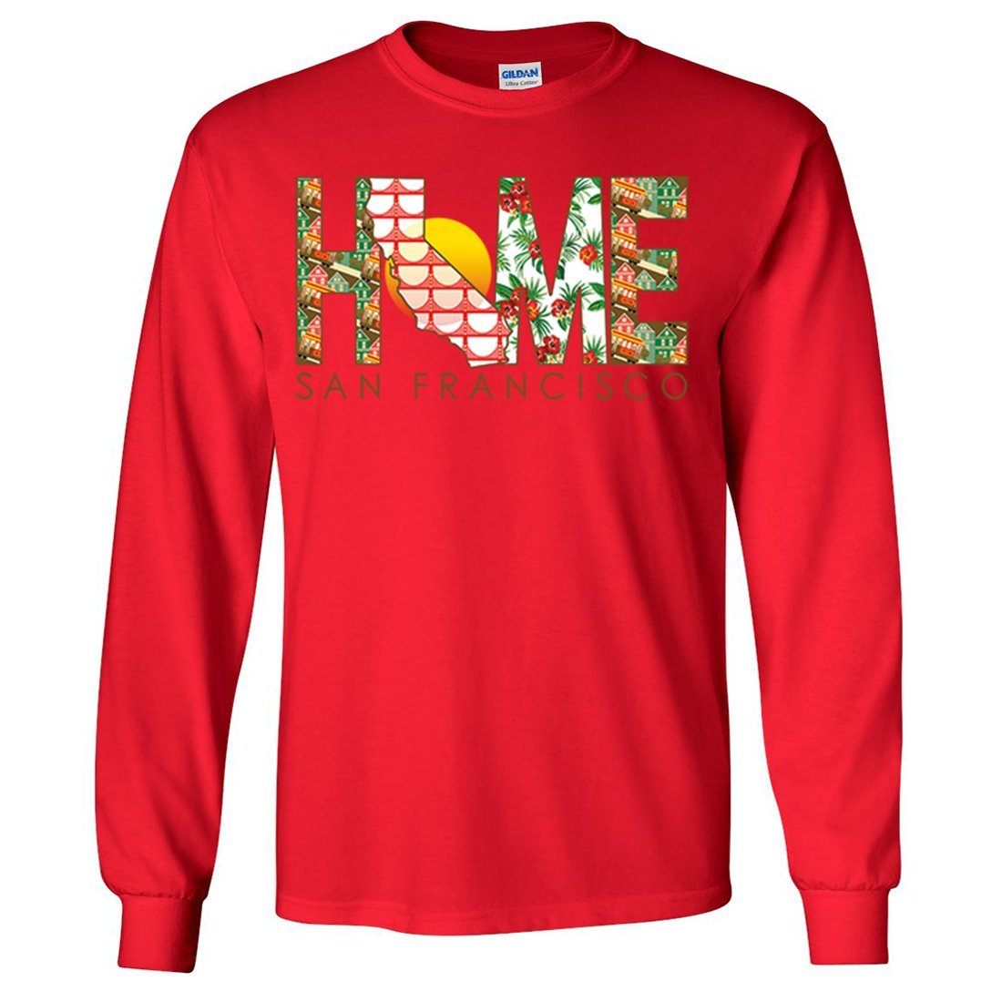 San Francisco Home Long Sleeve Shirt for Men & Women | Comfortable Casual Wear for Travel, Work & Everyday Outfits