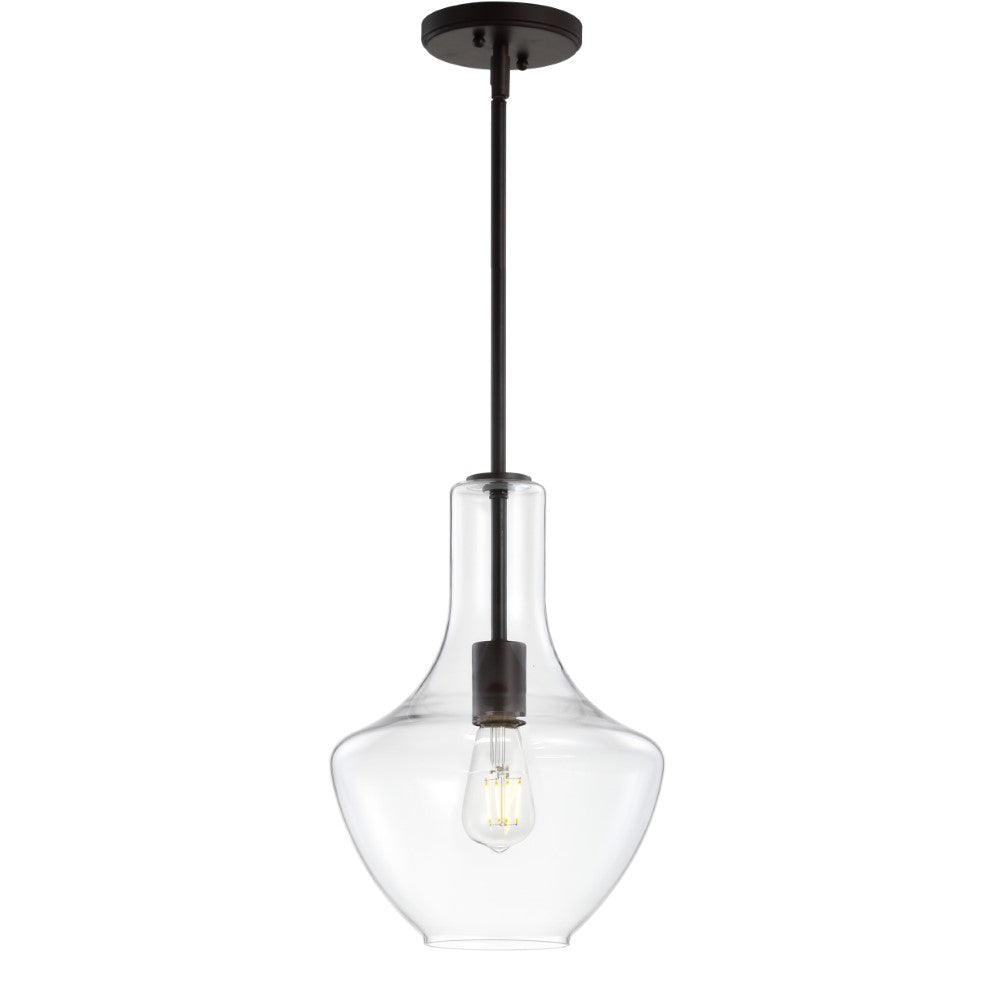 Modern LED Pendant Light Fixture for Kitchen Island & Dining Room - Watts Glass/Metal Hanging Light with Adjustable Height, Energy Efficient Lighting for Home & Restaurant Decor