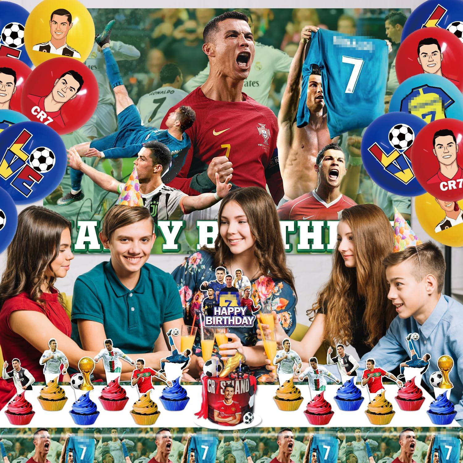 Best Soccer Party Decorations - Soccer Theme Birthday Supplies for Boys, Girls & Soccer Fans - Perfect for Birthday Parties, Game Nights & Sports Events