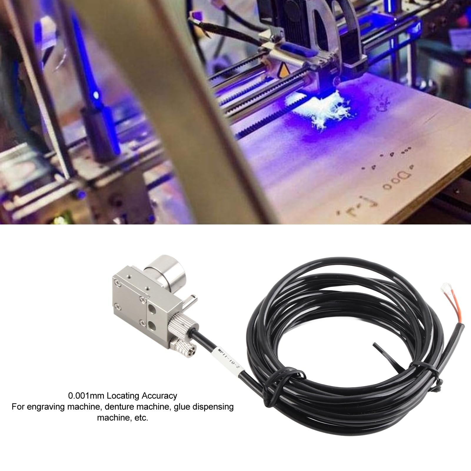 DC24V Automatic CNC Tool Setting Gauge - High Accuracy Normally Closed Tool Setter for CNC Engraving Machines | Precision Pressure Gauge Accessories for Metalworking & Woodworking