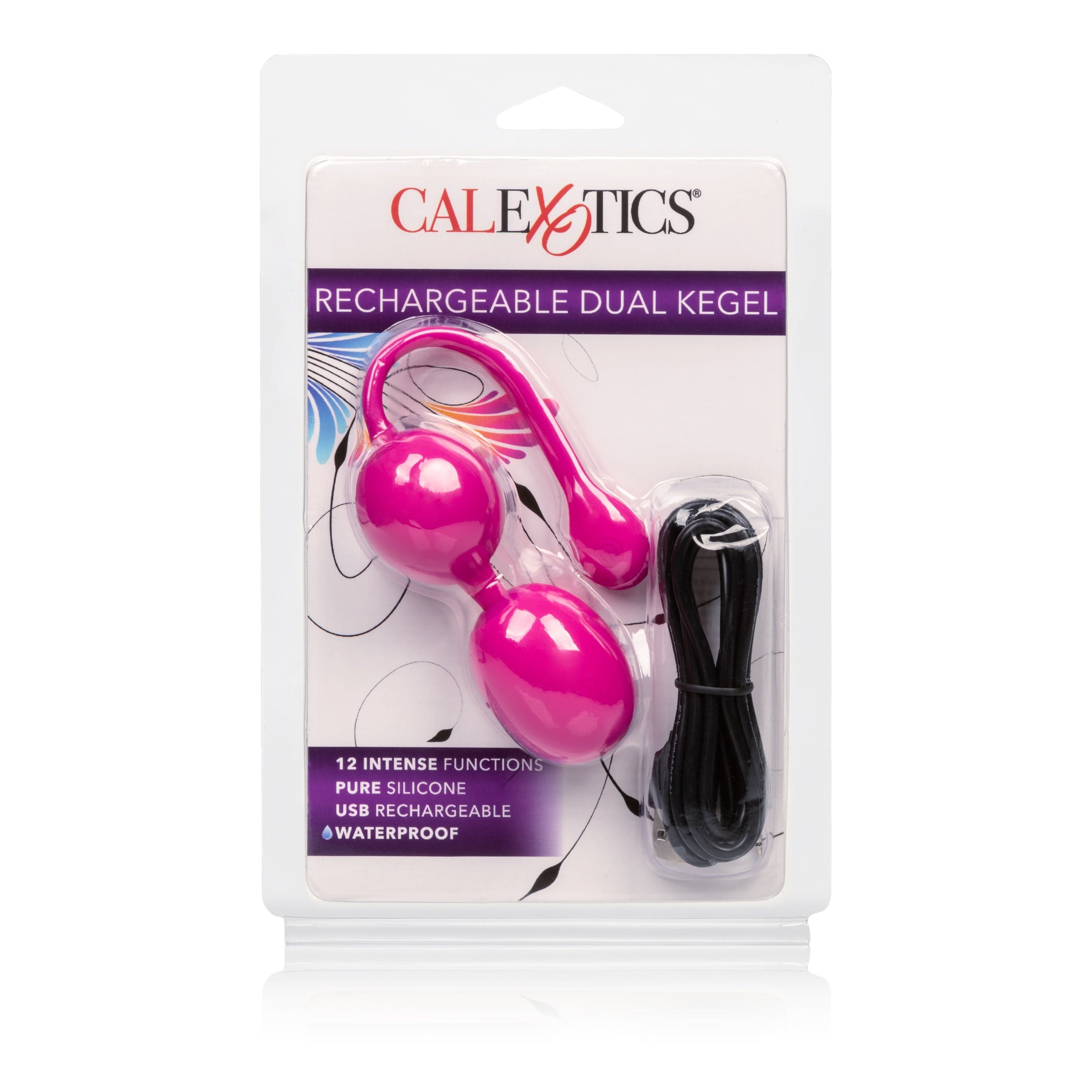 Rechargeable Dual Kegel Exerciser in Pink - Strengthen Pelvic Floor Muscles for Women's Health & Postpartum Recovery