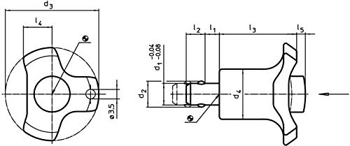 Halder 22360.0032 Self-Locking Ball Locking Bolts with Clamping Length Compensation - Grey | Ideal for Machinery, Automotive & Industrial Applications