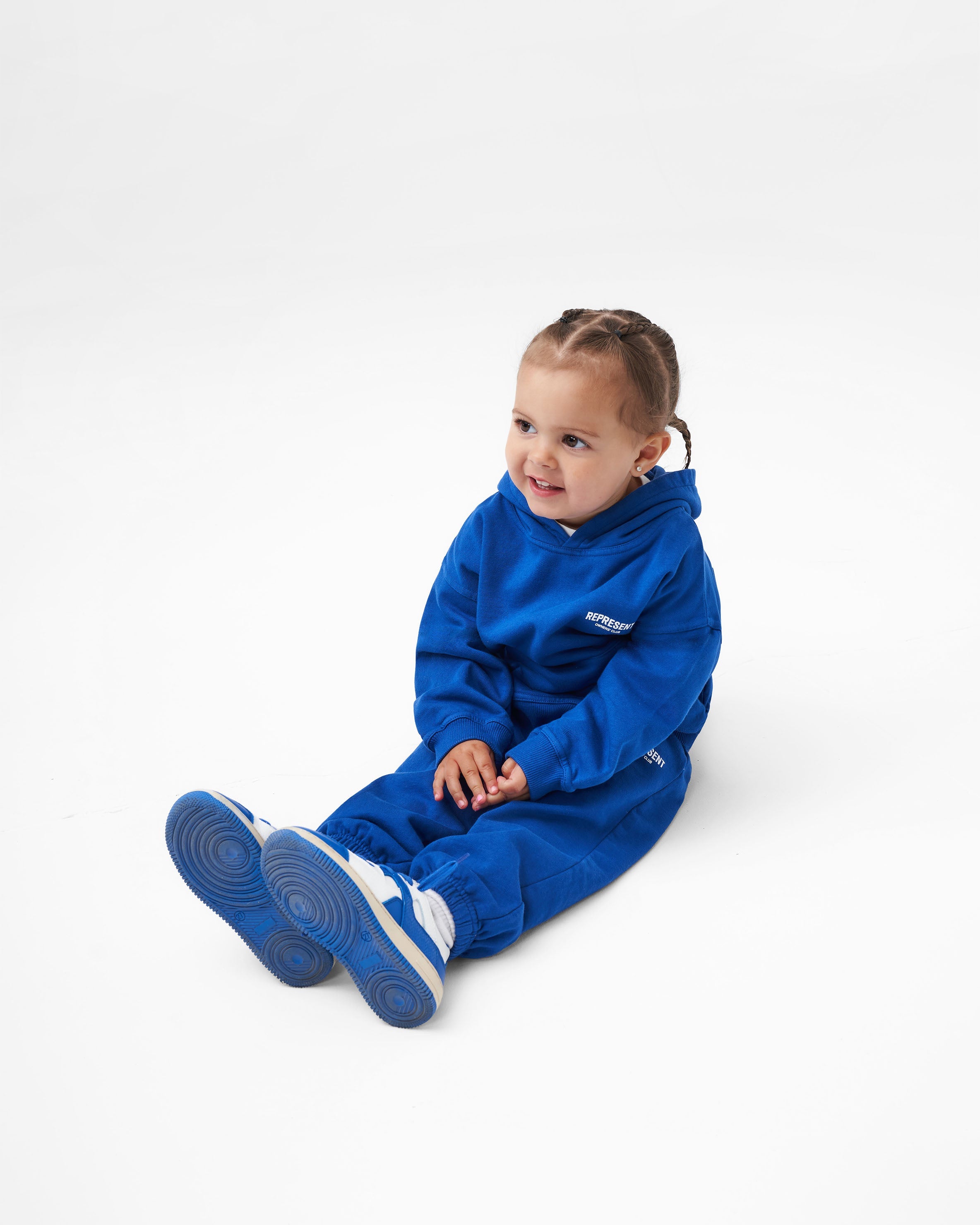 Represent Mini Owners Club Sweatpants for Women - Soft High Waisted Joggers in Cobalt Blue | Lounge, Yoga, Running & Casual Wear