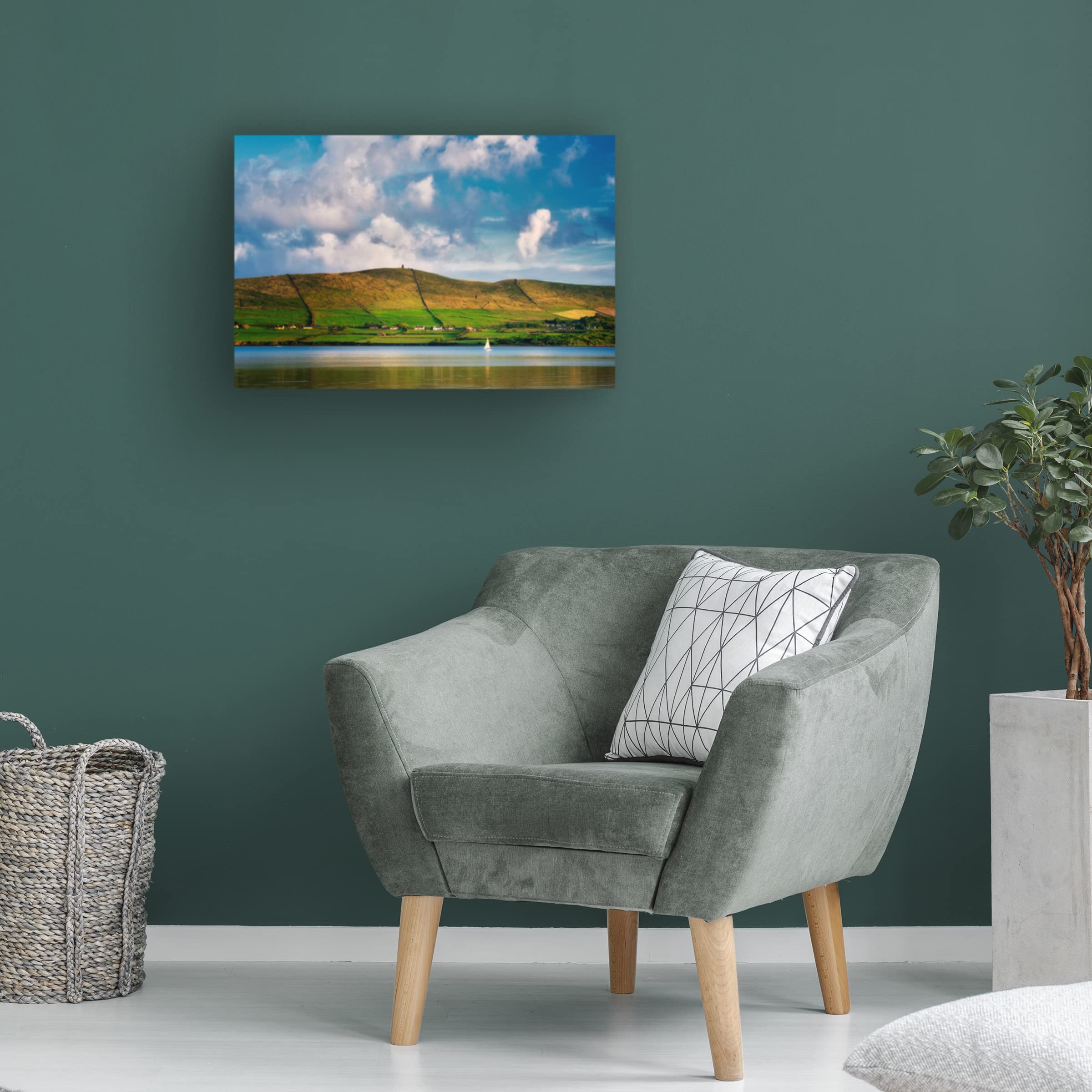 Dennis Frates 'Hillside' Landscape Canvas Wall Art - Premium Handmade Home Decor for Living Room, Bedroom & Office