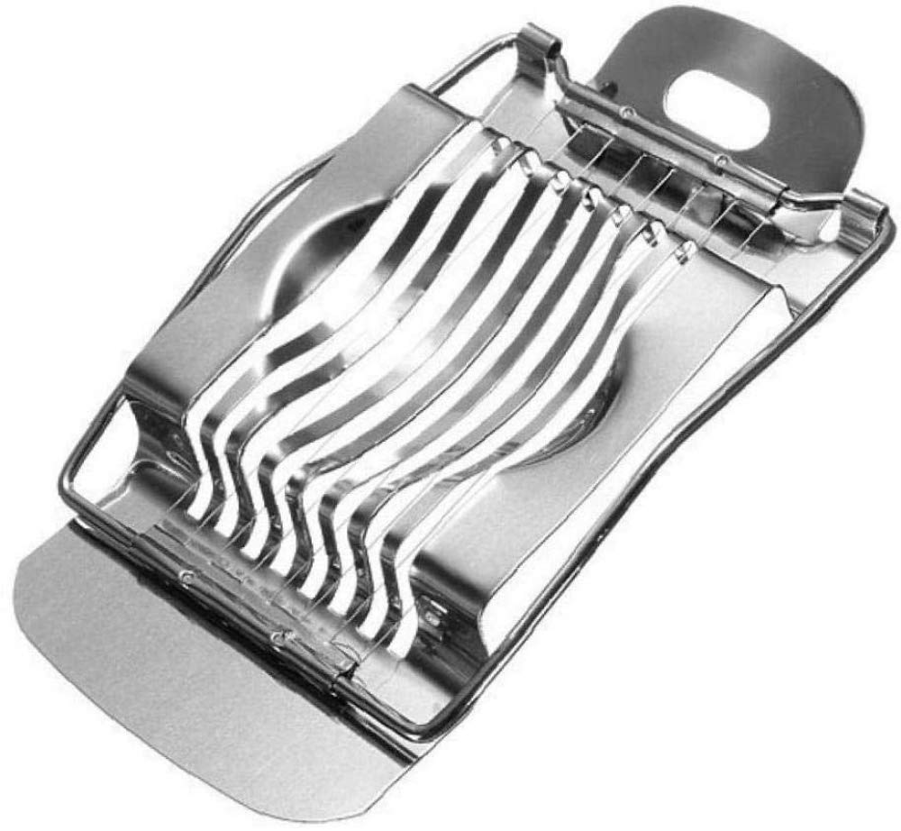Premium Stainless Steel Egg Cutter Tool for Kitchen - Multi-Purpose Egg, Mushroom & Tomato Slicer - Perfect for Restaurants, Cooking, Meal Prep & Salad Garnishing