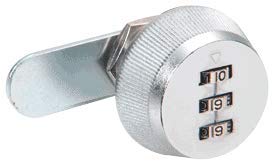 CRL 7850S Chrome Plated Combination Lock - Heavy Duty Security for Toolboxes, Lockers & Storage Units | Durable & Weather-Resistant