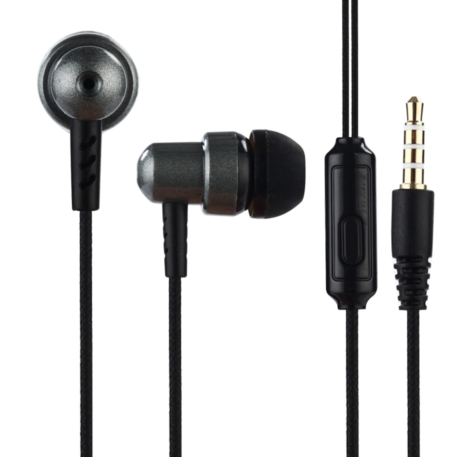 Rianpesn Noise Cancelling In-Ear Headphones with Stereo Bass - High-Quality Earbuds for iPhone, Android, Laptop & Chromebook | Perfect for Commuting, Workouts & Online Classes