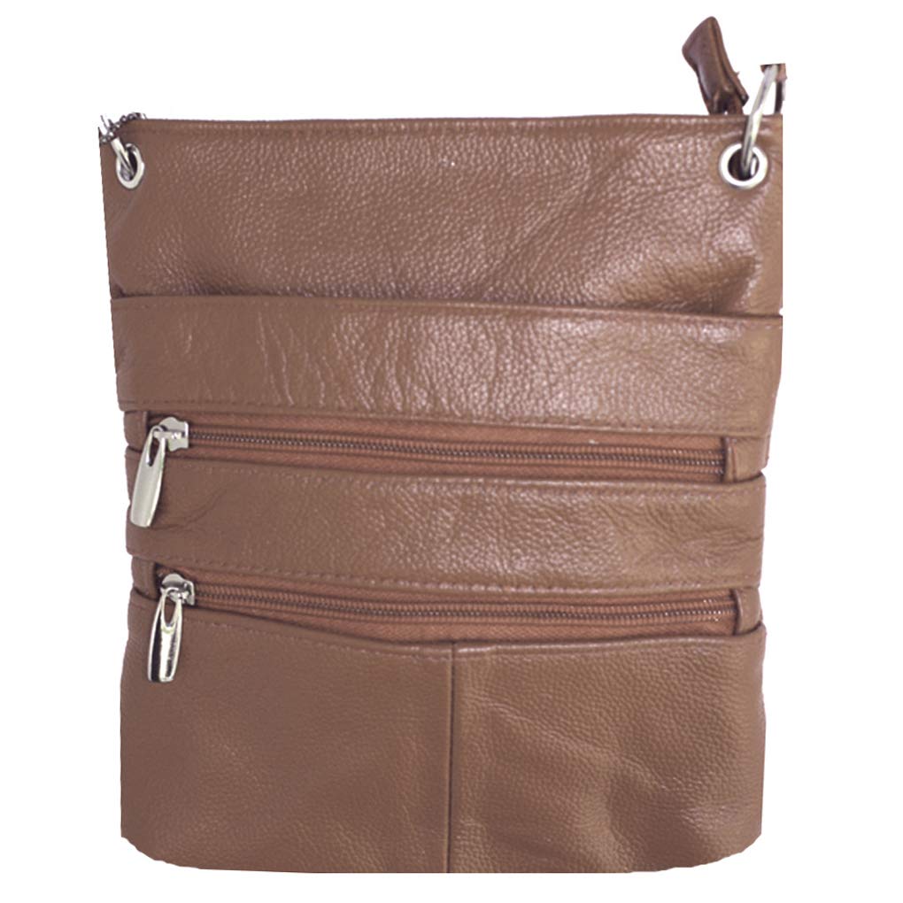 Silver Fever® Genuine Leather Crossbody Bag for Women - Stylish Travel Shoulder Purse & Everyday Handbag - Perfect for Work, Shopping and Travel Accessories