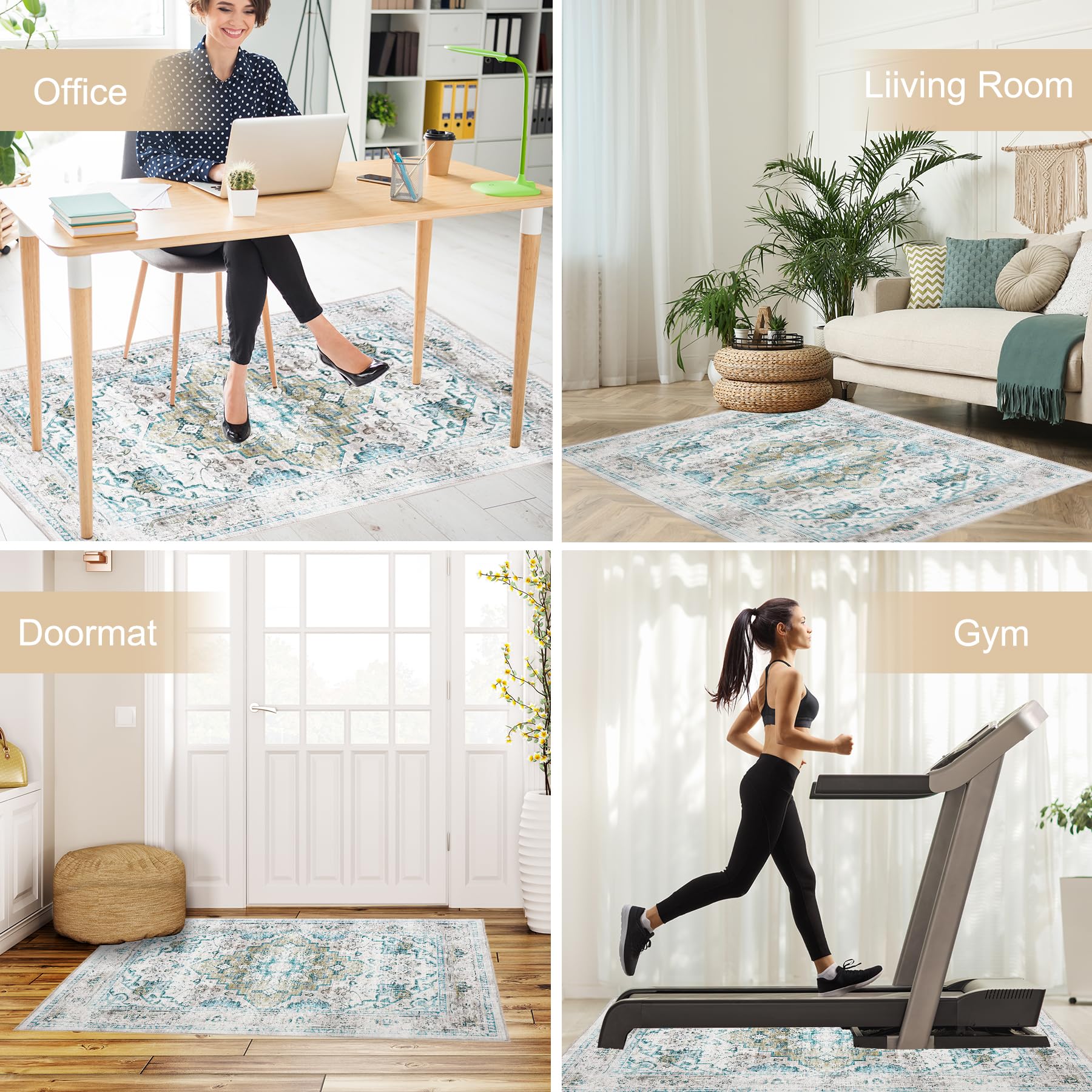 Premium Office Chair Mat for Hardwood & Tile Floors 48