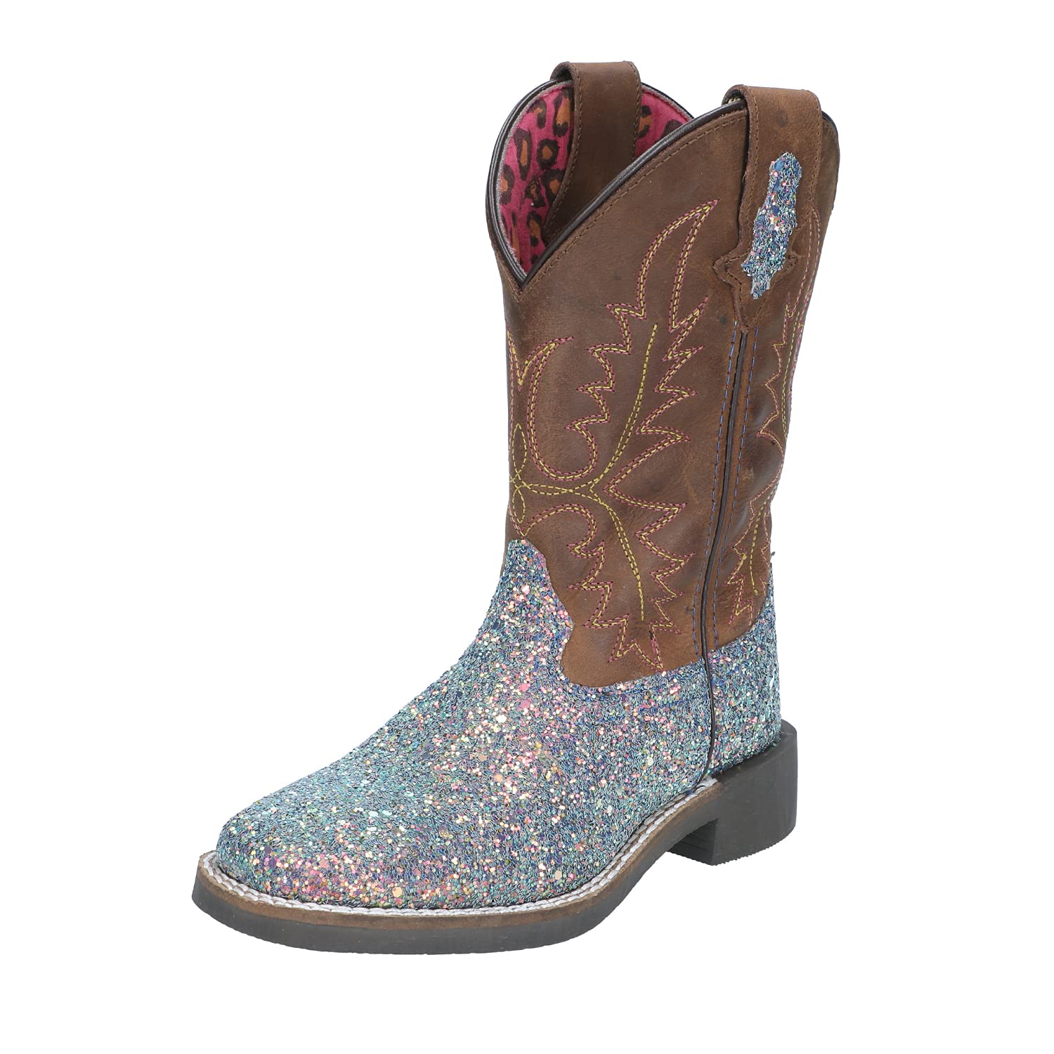 Smoky Mountain Kids Ariel Leather Western Cowboy Boots for Girls - Durable & Stylish for Rodeo, Horse Riding & Country Fashion