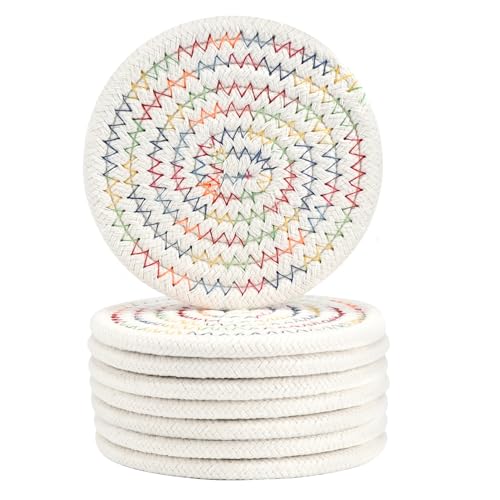 White With Colorful Thread