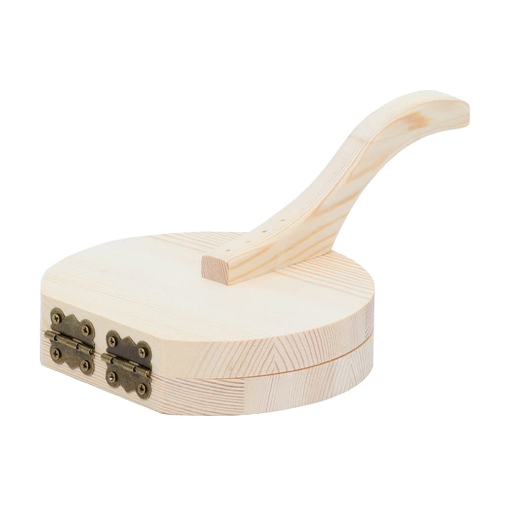 Wooden Dumpling Presser - Reusable Dough Pressing Tool for Homemade Dumplings, Pastries & Baking | Perfect Kitchen Gadget for Asian Cooking, Family Meals & Holiday Baking
