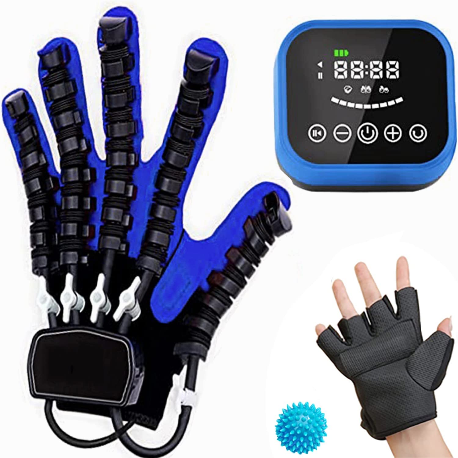 XUETAO 2nd Gen Rehabilitation Robot Gloves - Hemiplegia Hand Therapy & Finger Training Device for Stroke Recovery, Hand Dysfunction Exercise Corrector (Left Hand, XL) - Ideal for Post-Stroke Rehabilitation & Physical Therapy at Home