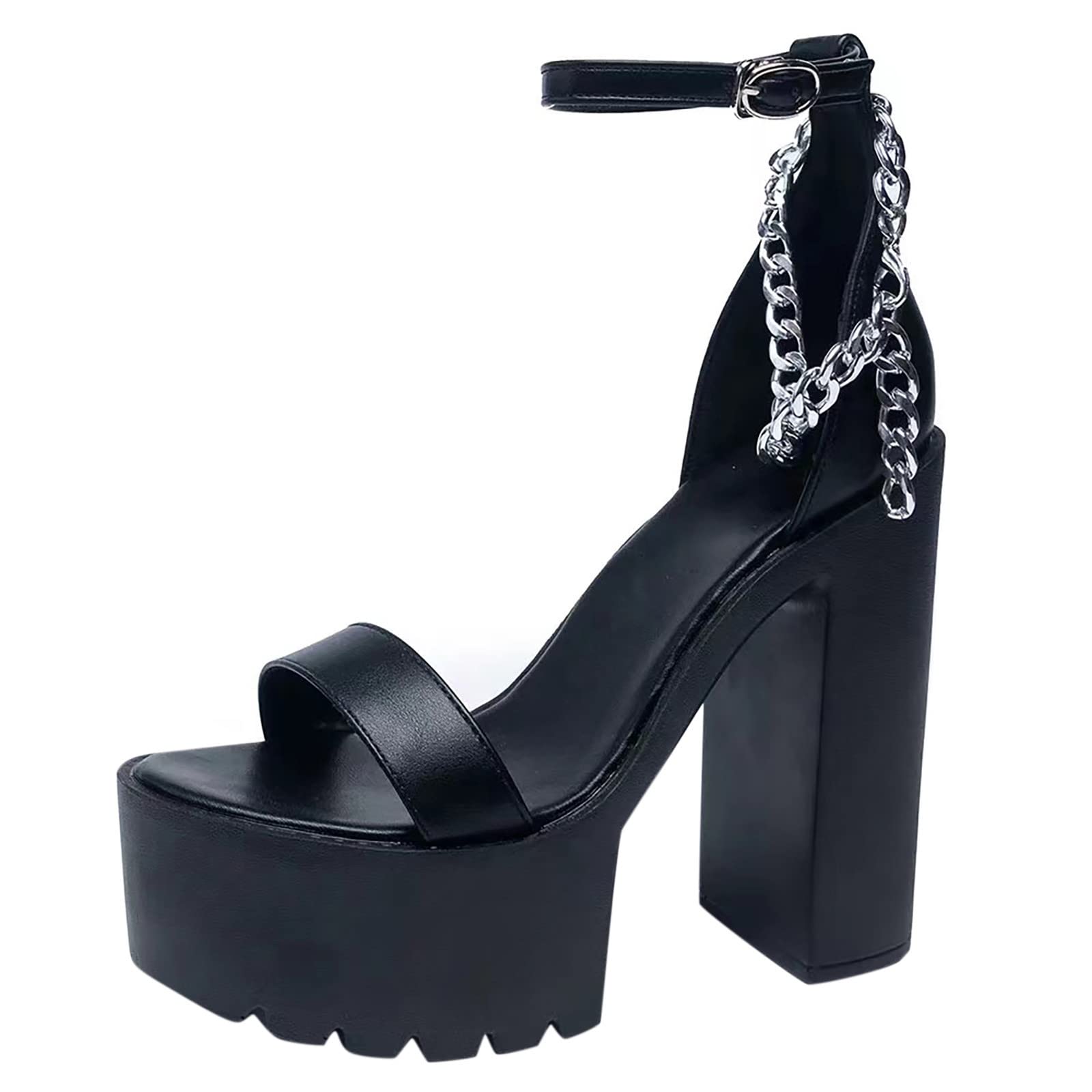 **Women's Thick Platform Beach Sandals - Buttery Soft Textured Waterproof Heels with Chunky Buckle | Casual Summer Shoes for Walking, Travel & Outdoor Activities**
