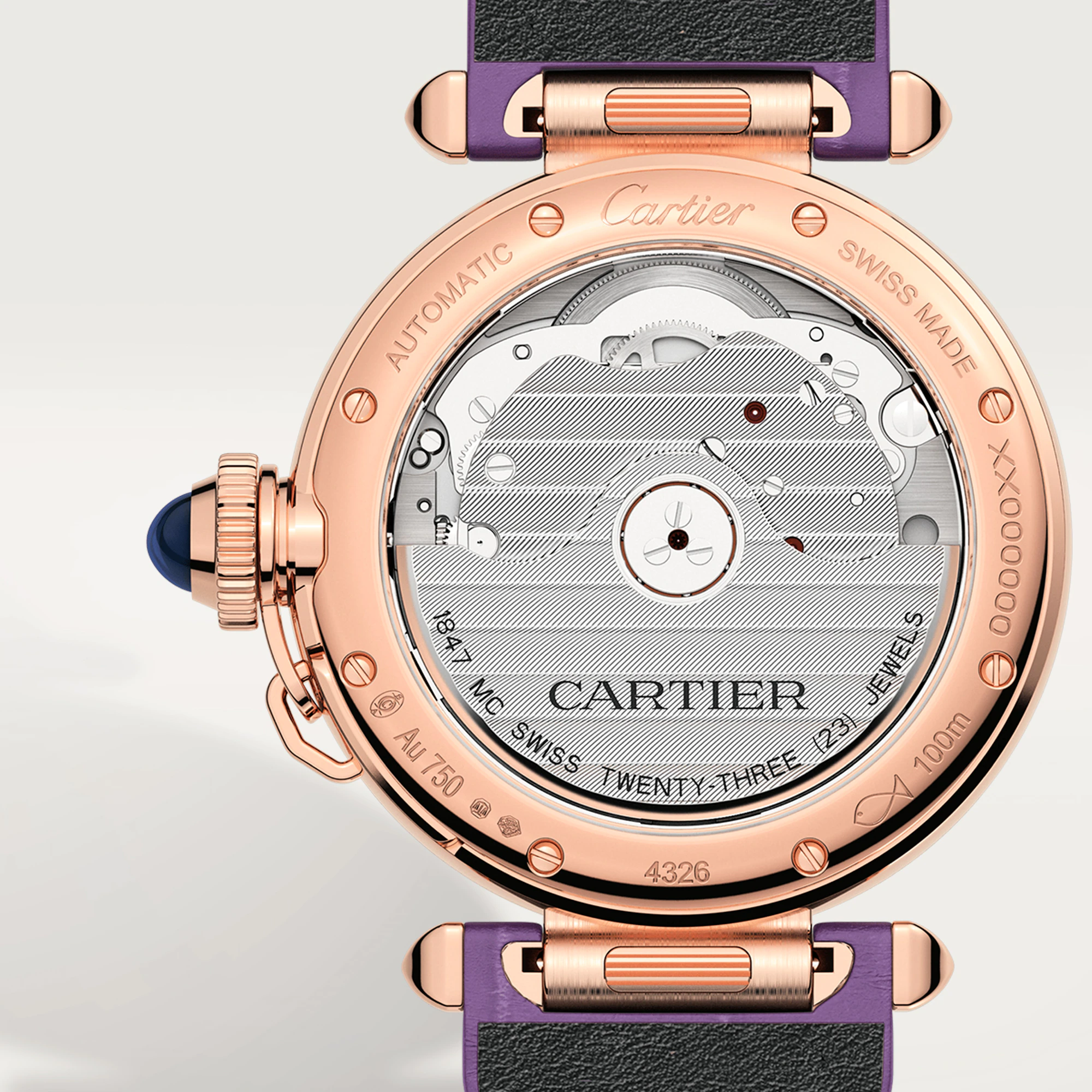 Cartier Pasha 35mm Rose Gold Diamond Ladies Watch - Luxury Women's Wristwatch for Formal Events & Special Occasions