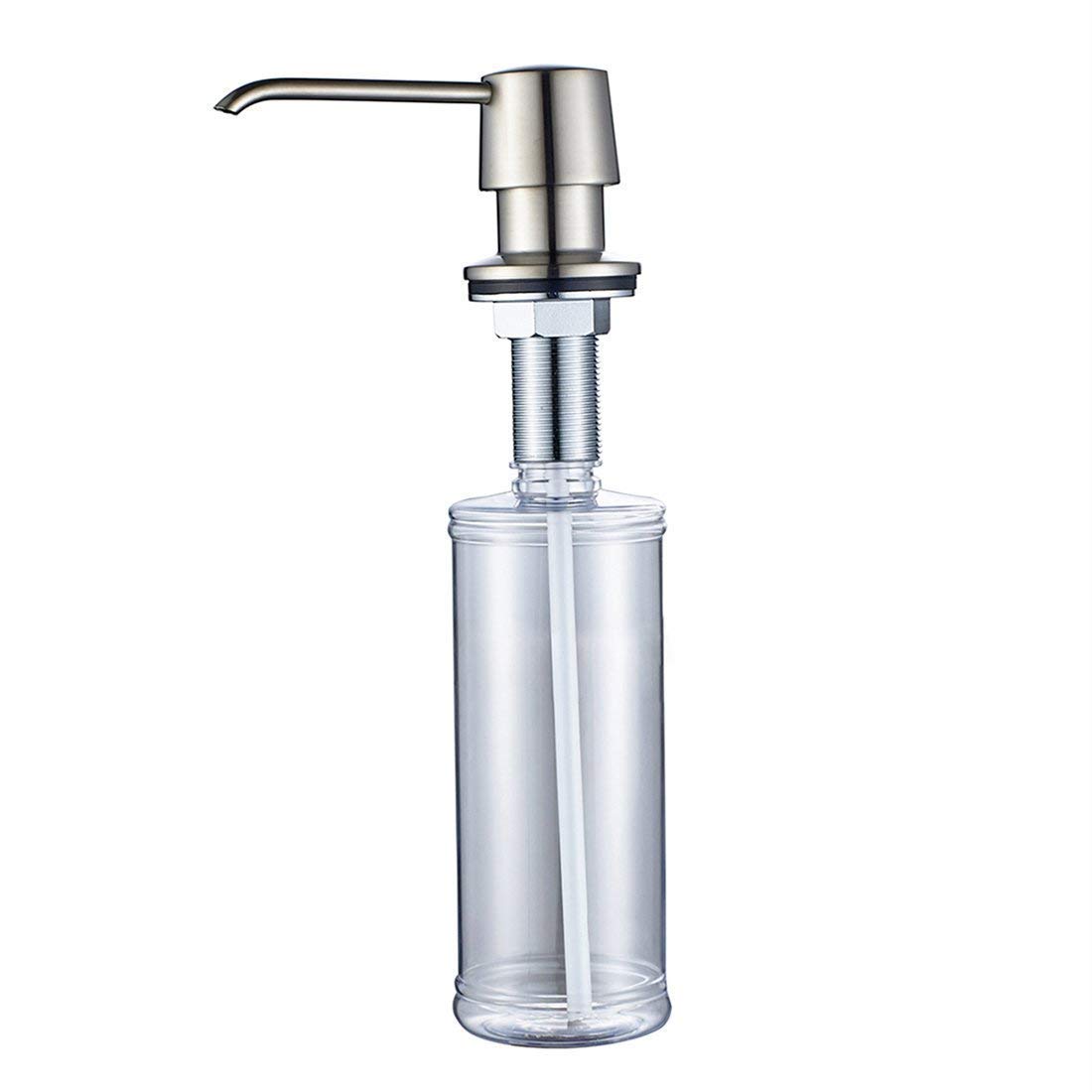 Fapully LED Kitchen Faucet with Sprayer & Soap Dispenser - Brushed Nickel for Modern Kitchens
