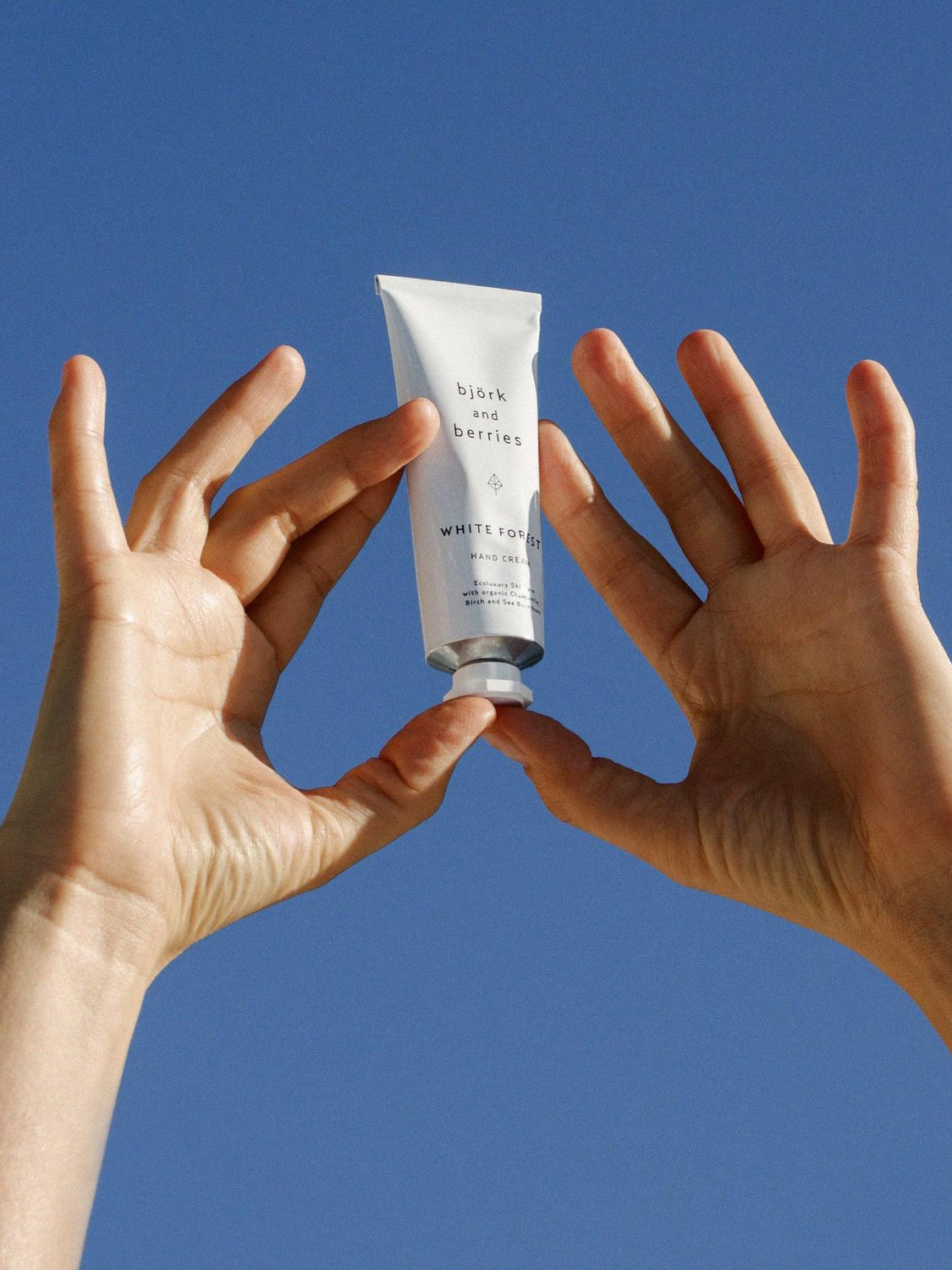 Bjork & Berries White Forest Hand Cream - Hydrating & Nourishing Moisturizer for Dry Skin - Perfect for Winter Care & On-the-Go Use